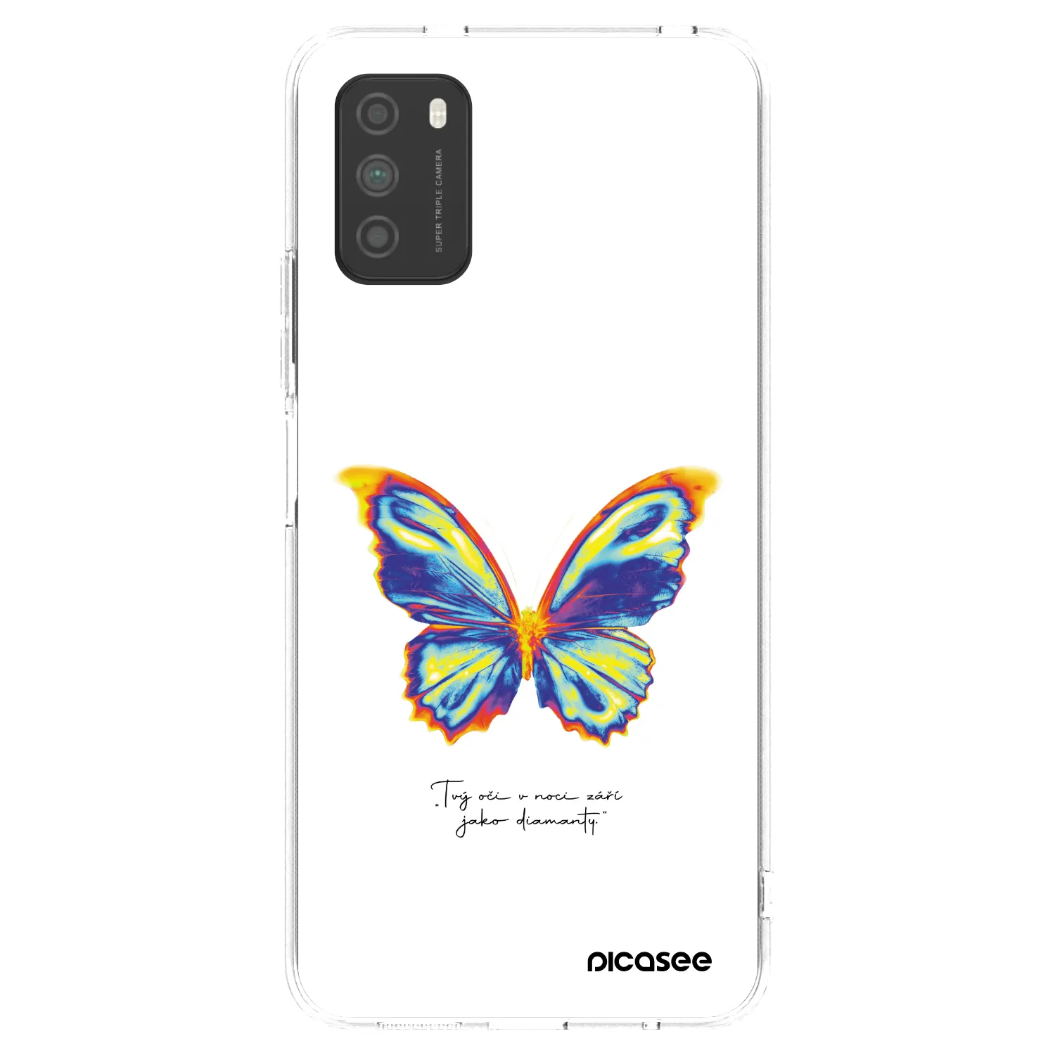 Picasee husă transparentă din silicon pentru Xiaomi Poco M3 - Diamanty White