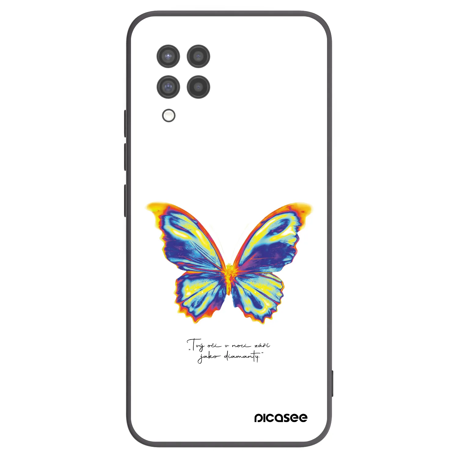 Picasee husă neagră din silicon pentru Samsung Galaxy A42 A426B - Diamanty White