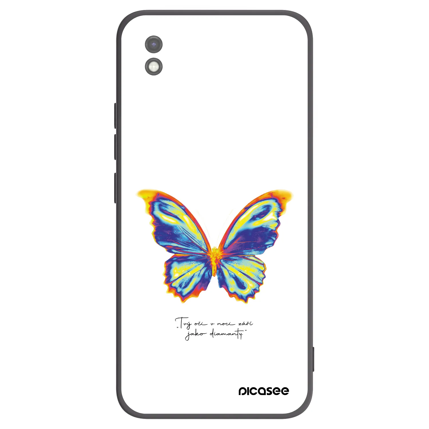 Picasee husă neagră din silicon pentru Xiaomi Redmi 9AT - Diamanty White