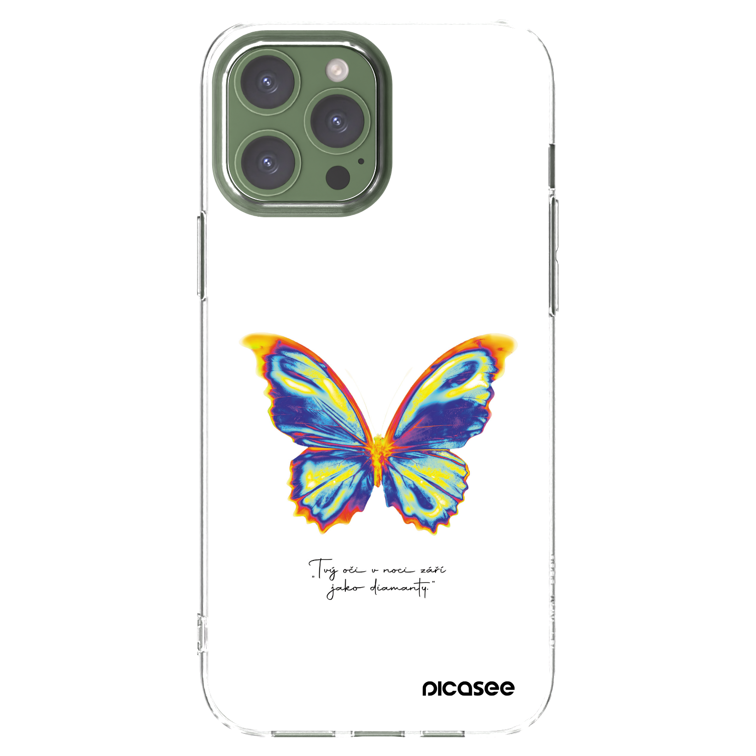 Picasee husă transparentă din silicon pentru Apple iPhone 13 Pro Max - Diamanty White