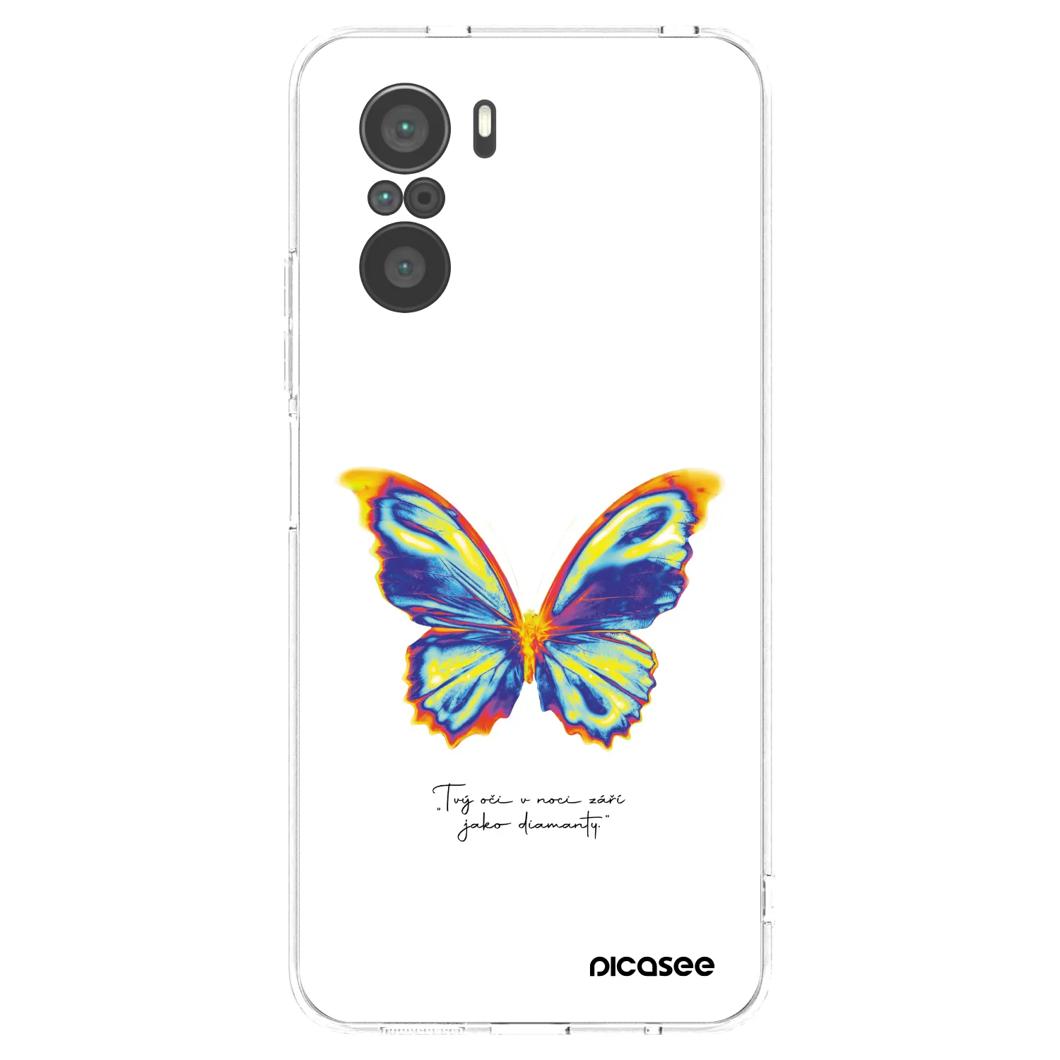 Picasee husă transparentă din silicon pentru Xiaomi Poco F3 - Diamanty White