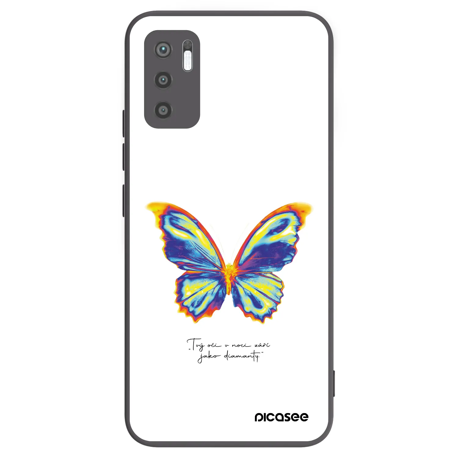 Picasee husă neagră din silicon pentru Xiaomi Redmi Note 10 5G - Diamanty White