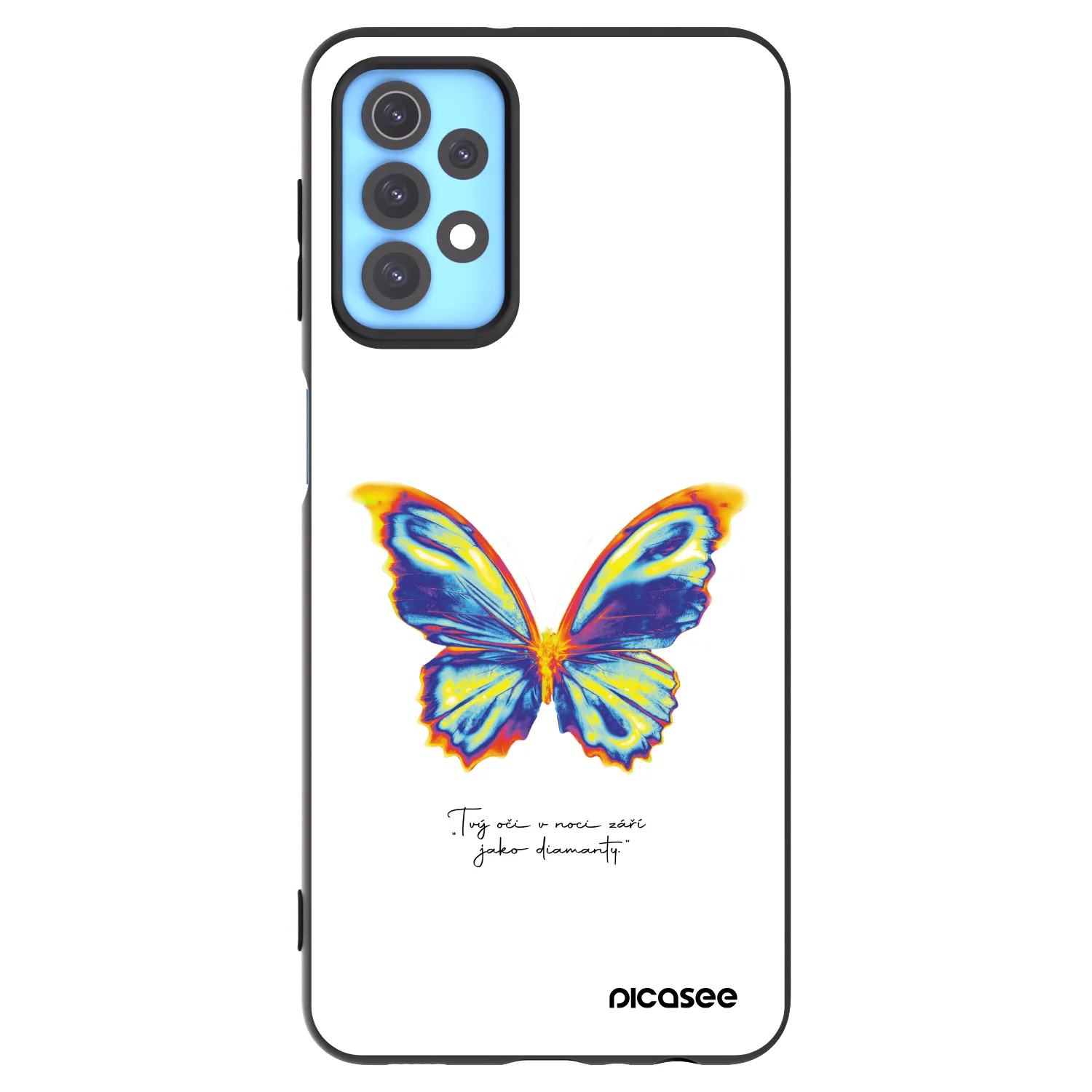 Picasee husă neagră din silicon pentru Samsung Galaxy A32 4G SM-A325F - Diamanty White