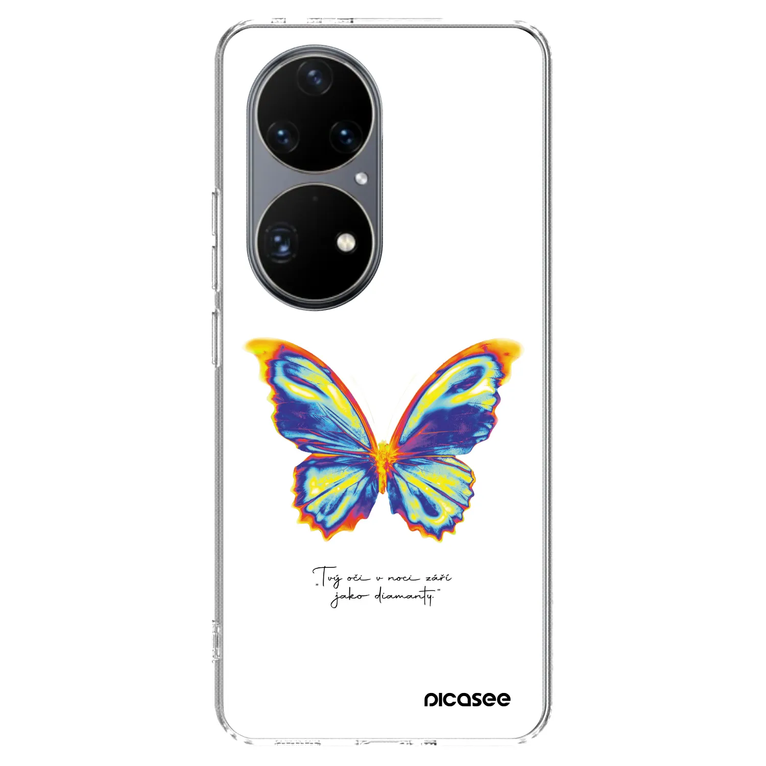 Picasee husă transparentă din silicon pentru Huawei P50 - Diamanty White