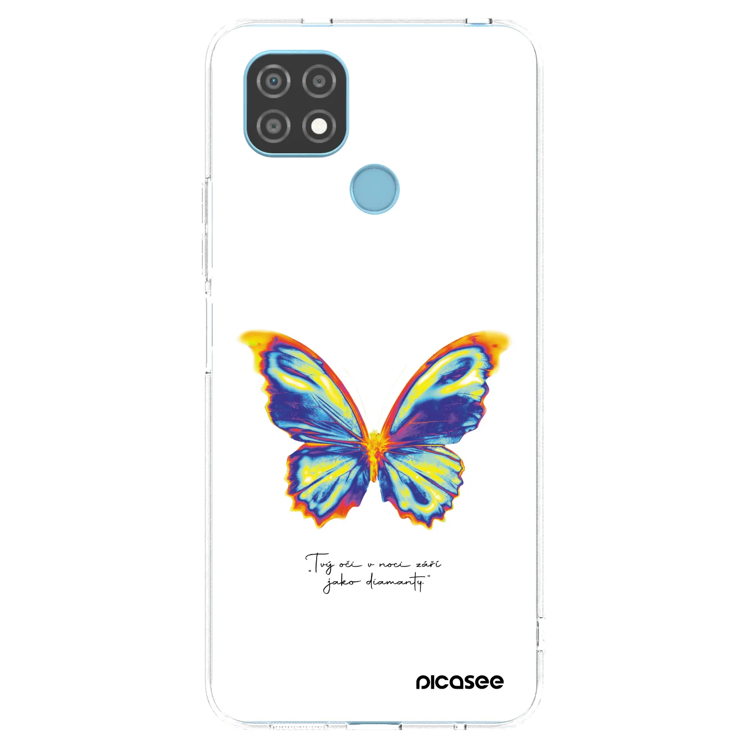 Picasee husă transparentă din silicon pentru Realme C21 - Diamanty White