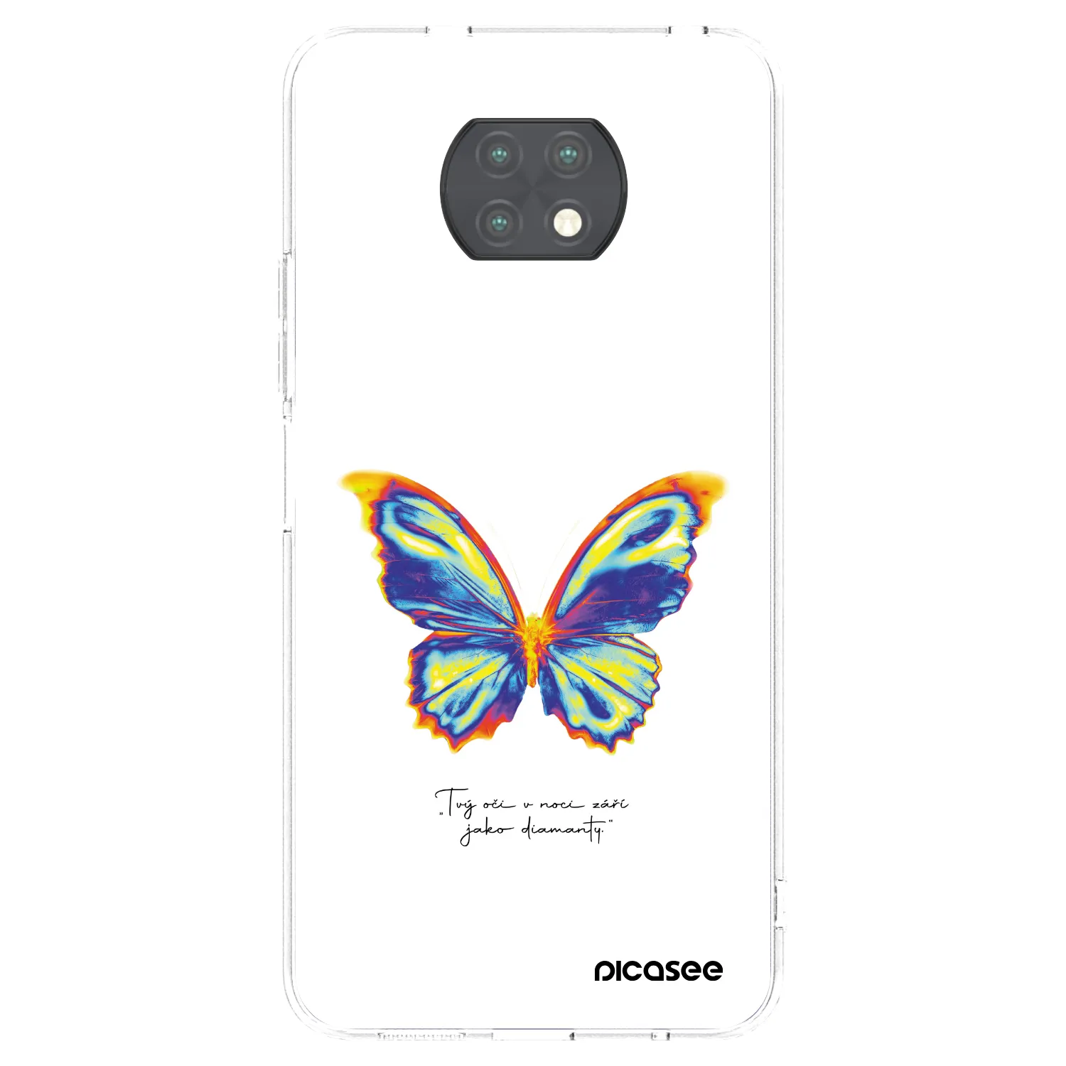 Picasee husă transparentă din silicon pentru Xiaomi Redmi Note 9T - Diamanty White