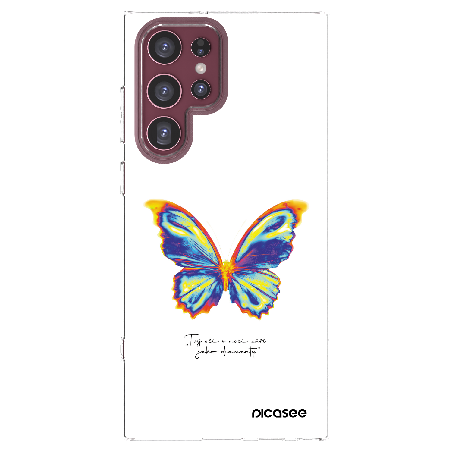 Picasee husă transparentă din silicon pentru Samsung Galaxy S22 Ultra 5G - Diamanty White