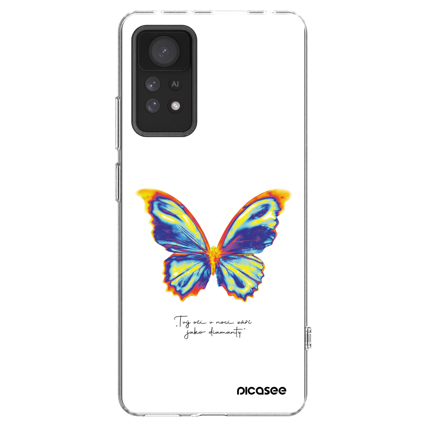 Picasee husă transparentă din silicon pentru Xiaomi Redmi Note 11 Pro 5G - Diamanty White