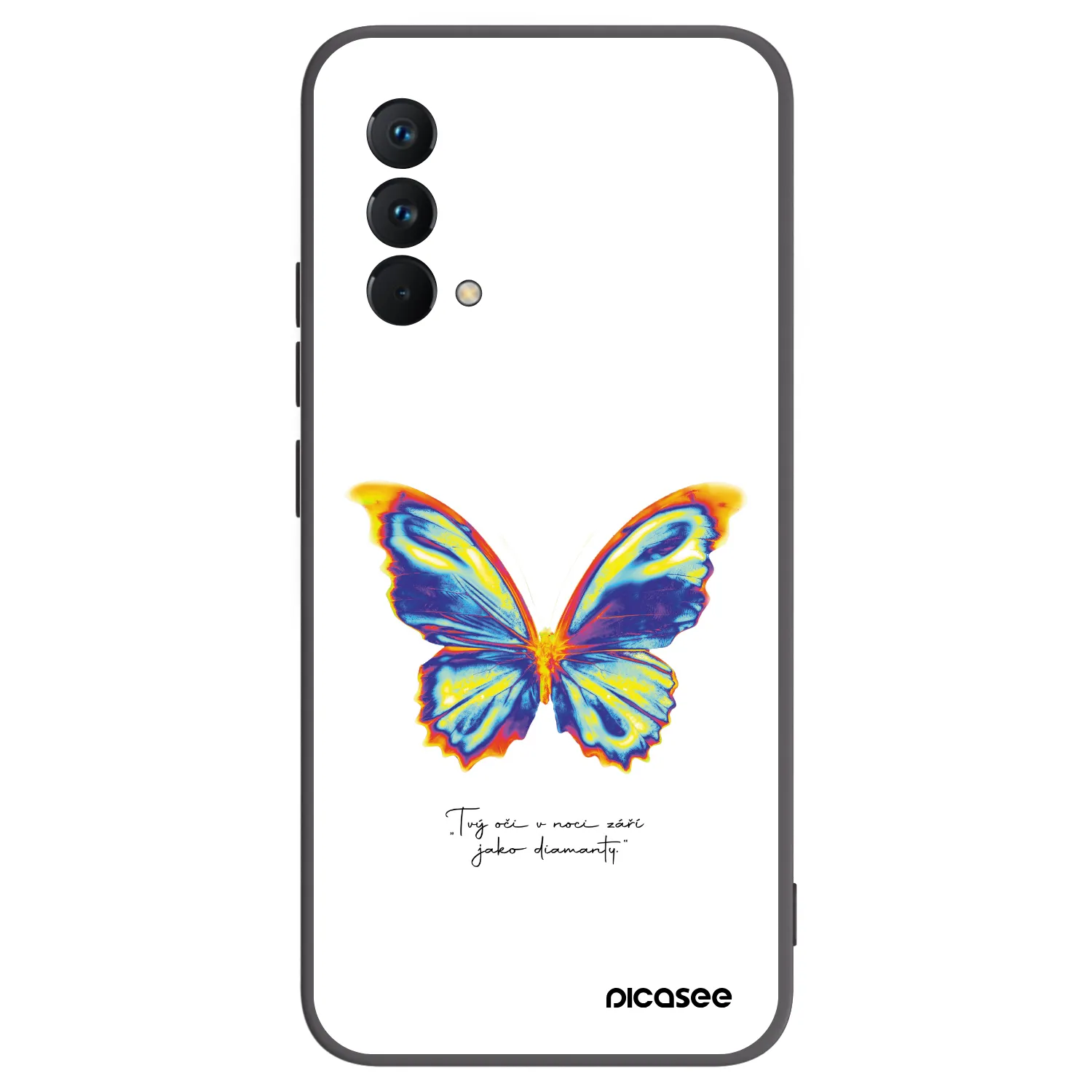 Picasee husă neagră din silicon pentru Realme GT Master Edition 5G - Diamanty White