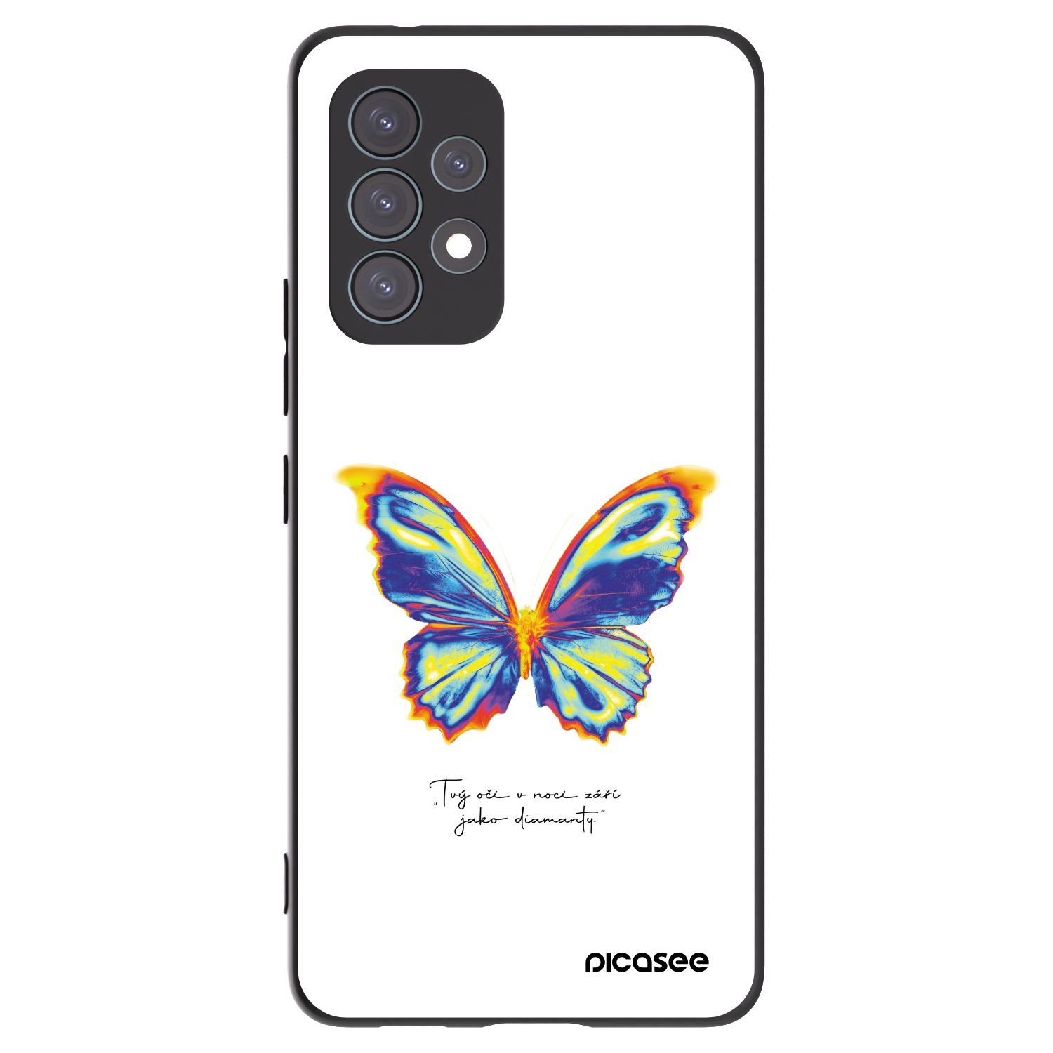 Picasee husă neagră din silicon pentru Samsung Galaxy A53 5G A536 - Diamanty White