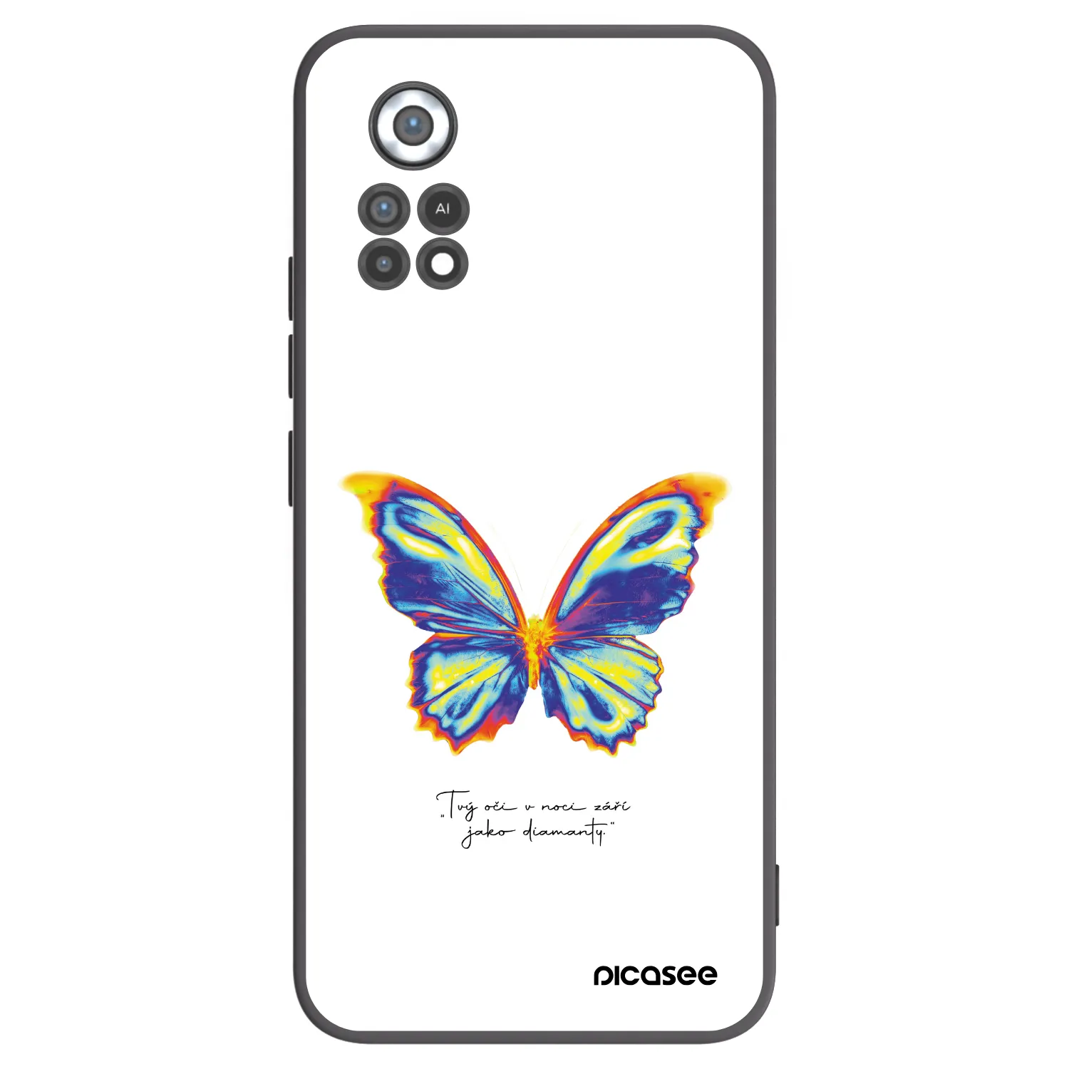 Picasee husă neagră din silicon pentru Xiaomi Poco X4 Pro 5G - Diamanty White