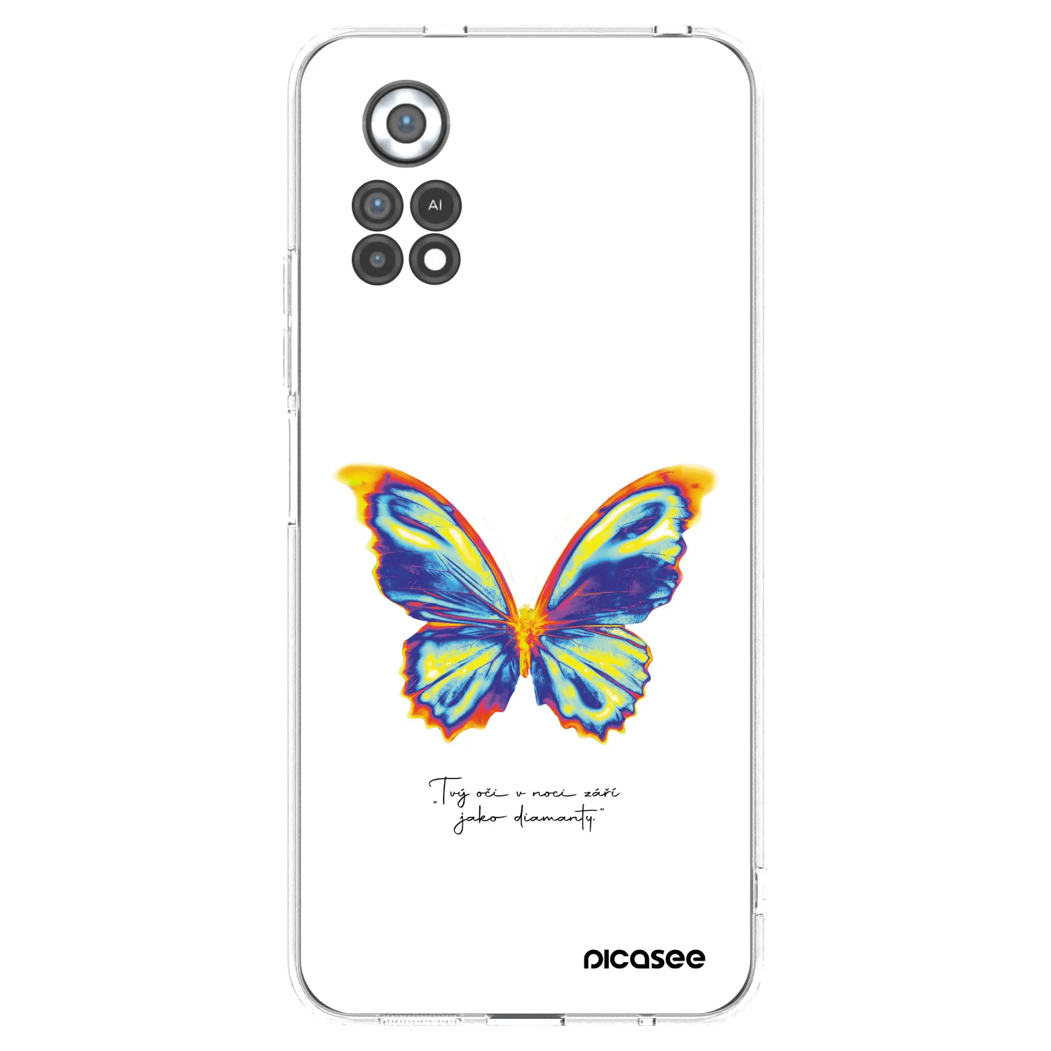 Picasee husă transparentă din silicon pentru Xiaomi Poco X4 Pro 5G - Diamanty White