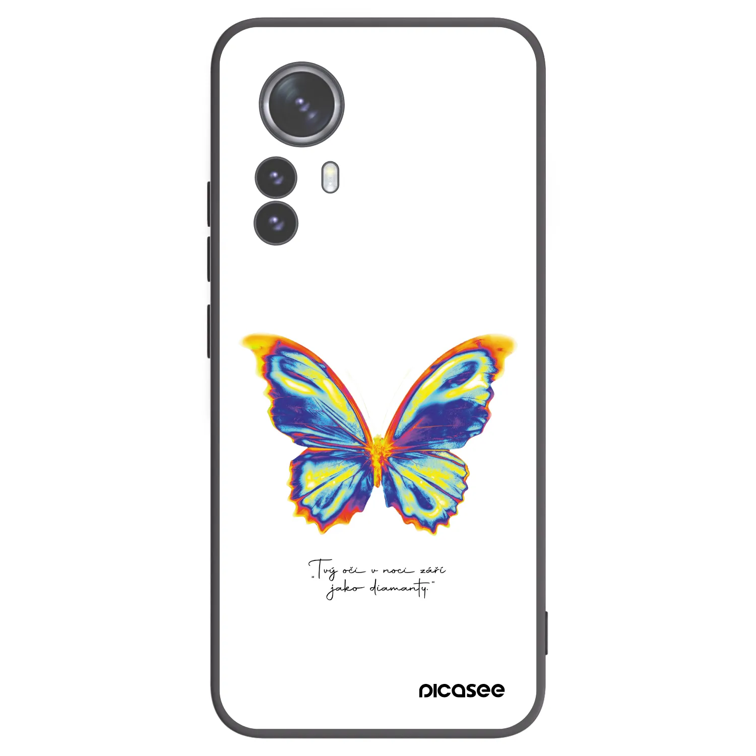 Picasee husă neagră din silicon pentru Xiaomi 12 Pro - Diamanty White