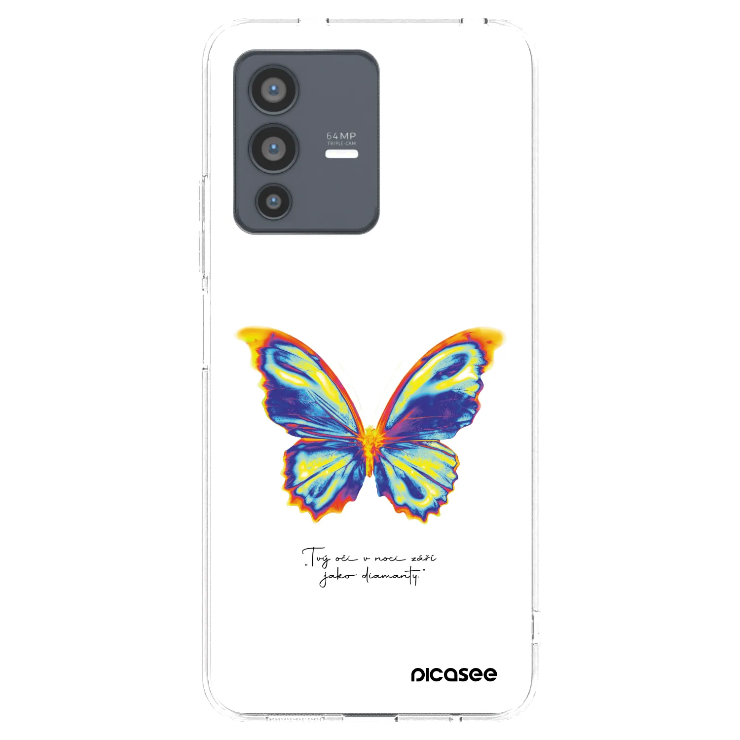 Picasee husă transparentă din silicon pentru Vivo V23 5G - Diamanty White