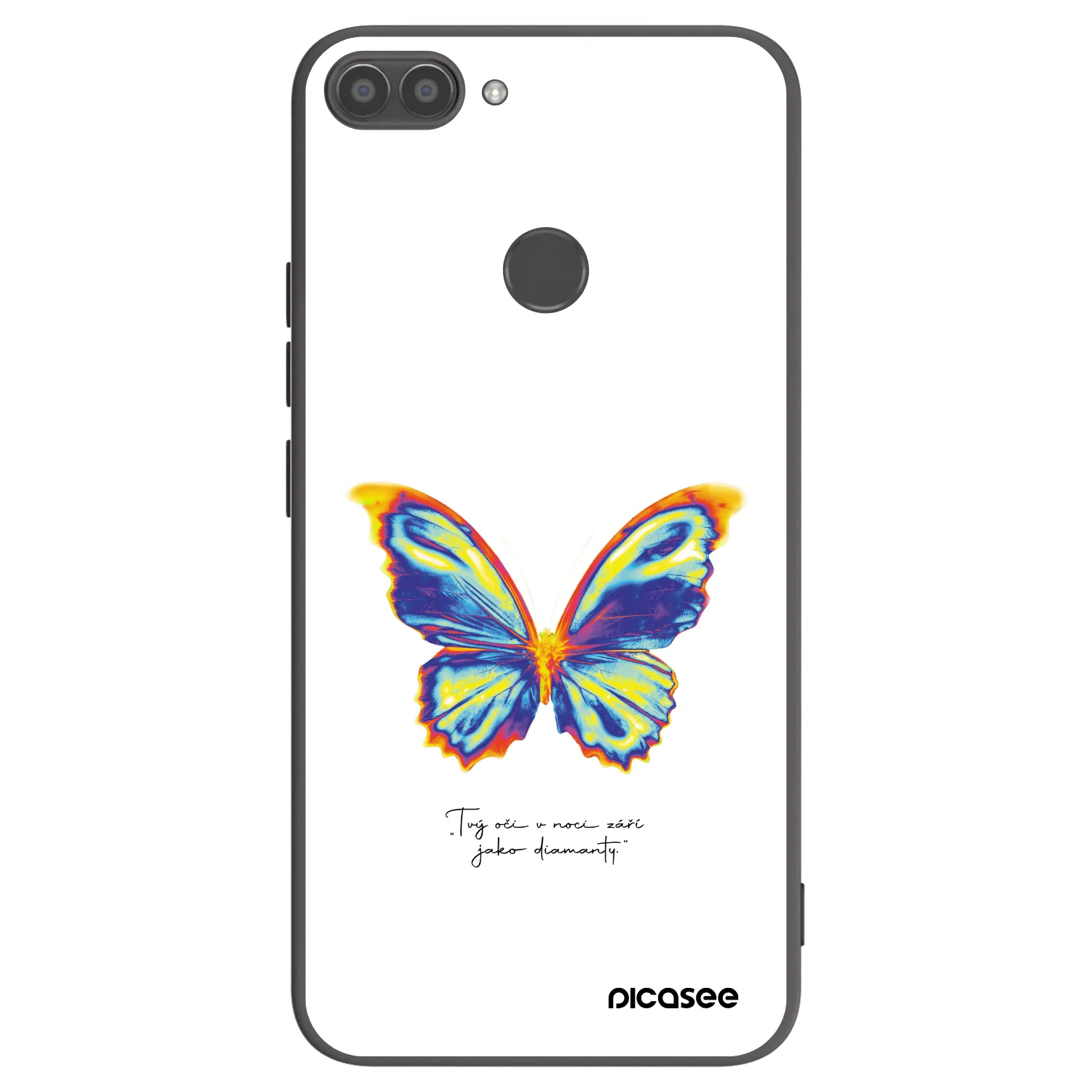 Picasee husă neagră din silicon pentru Huawei P Smart - Diamanty White