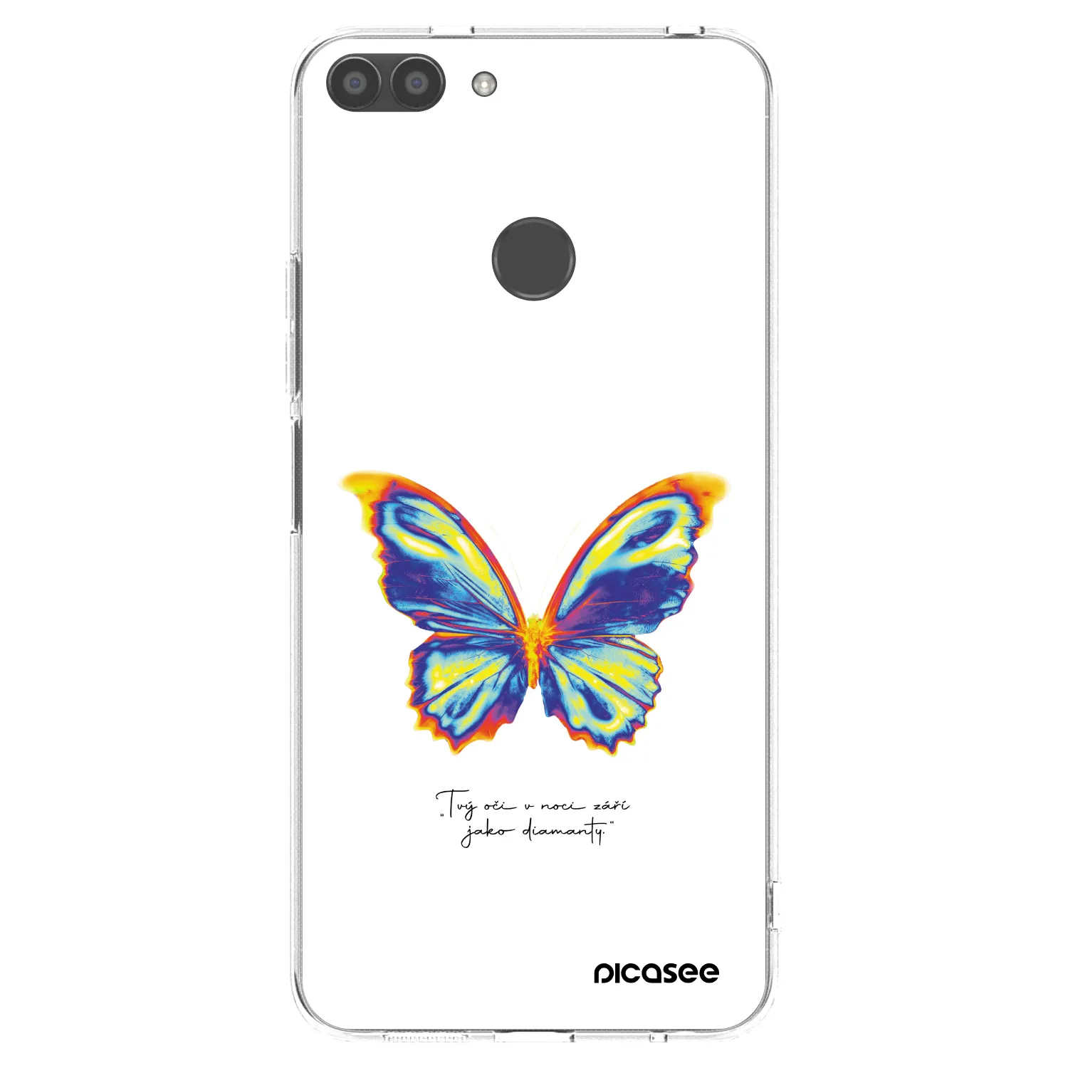 Picasee husă transparentă din silicon pentru Huawei P Smart - Diamanty White