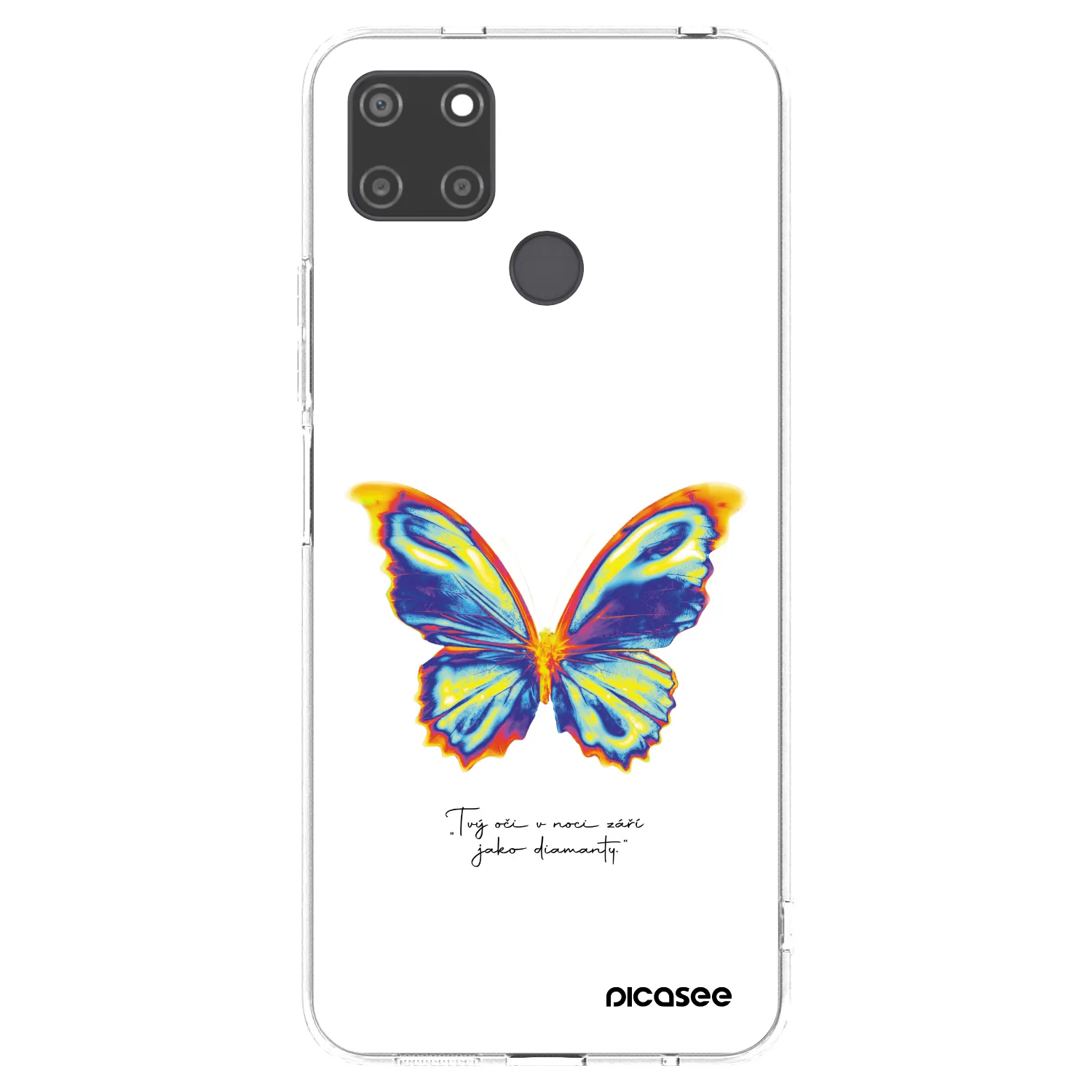Picasee husă transparentă din silicon pentru Realme C21Y - Diamanty White