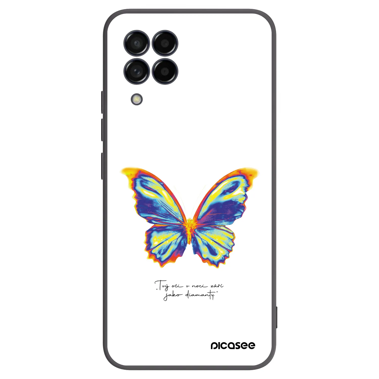 Picasee husă neagră din silicon pentru Samsung Galaxy M53 5G - Diamanty White