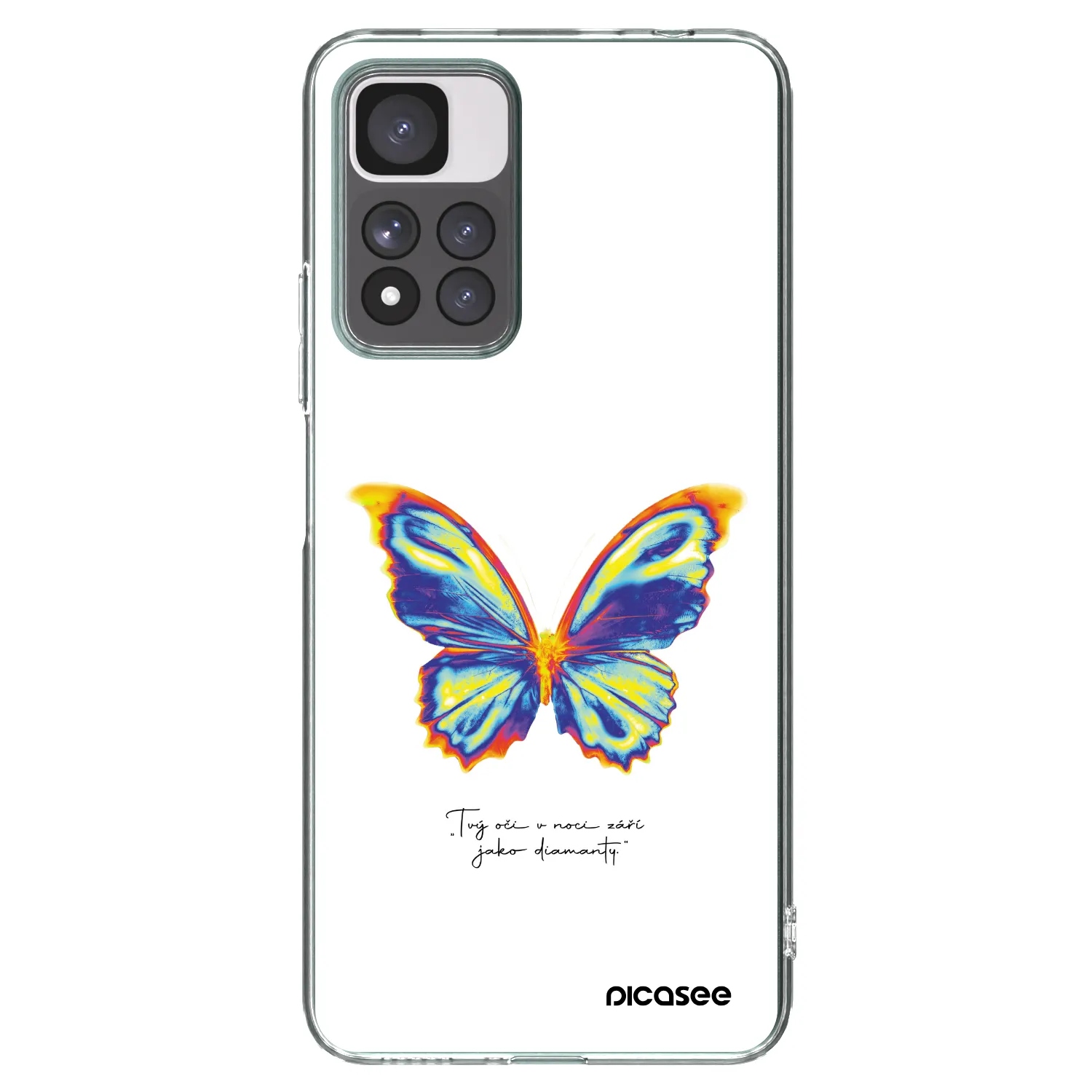 Picasee husă transparentă din silicon pentru Xiaomi Redmi Note 11 Pro+ 5G - Diamanty White