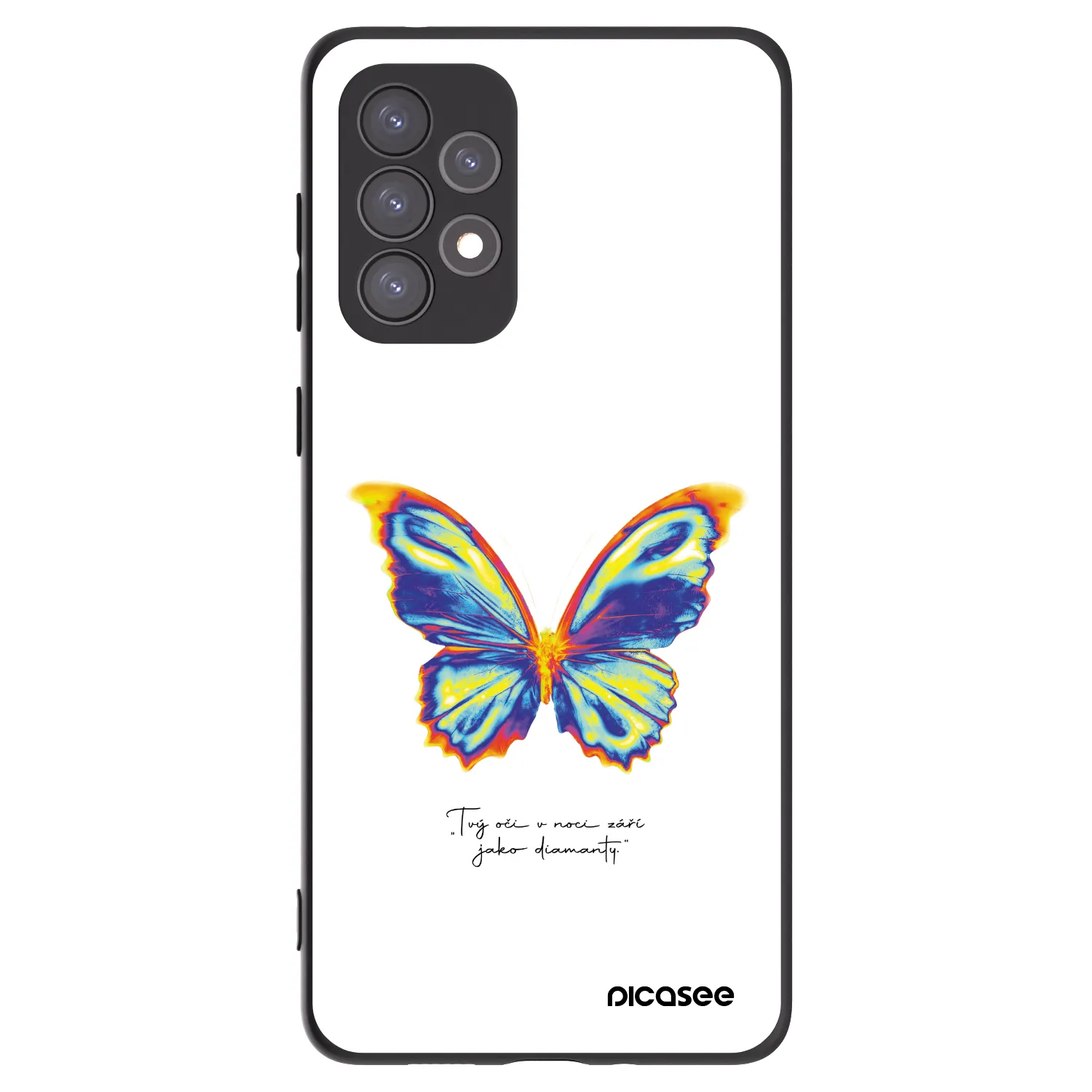 Picasee husă neagră din silicon pentru Samsung Galaxy A73 5G - Diamanty White