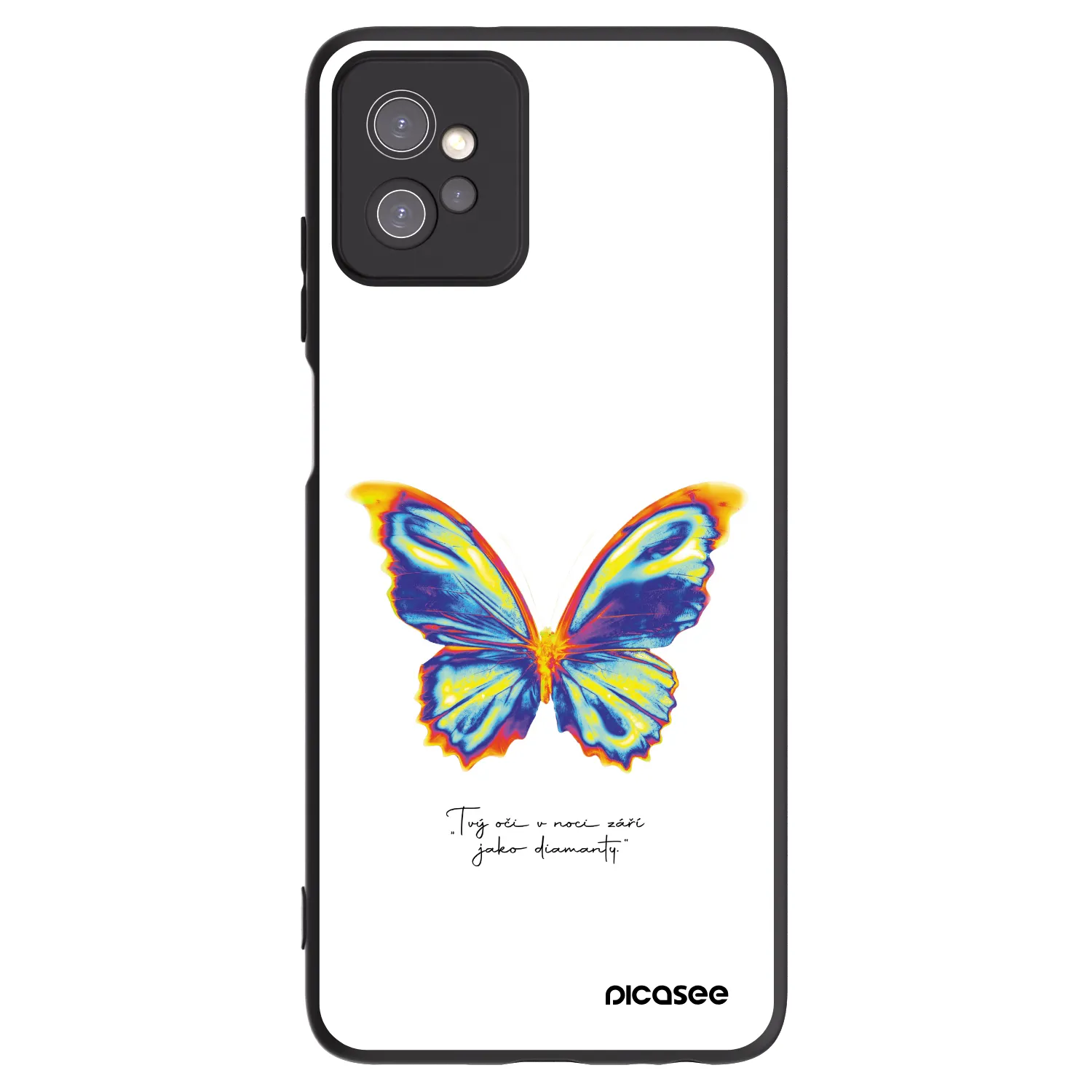 Picasee husă neagră din silicon pentru Motorola Moto G32 - Diamanty White