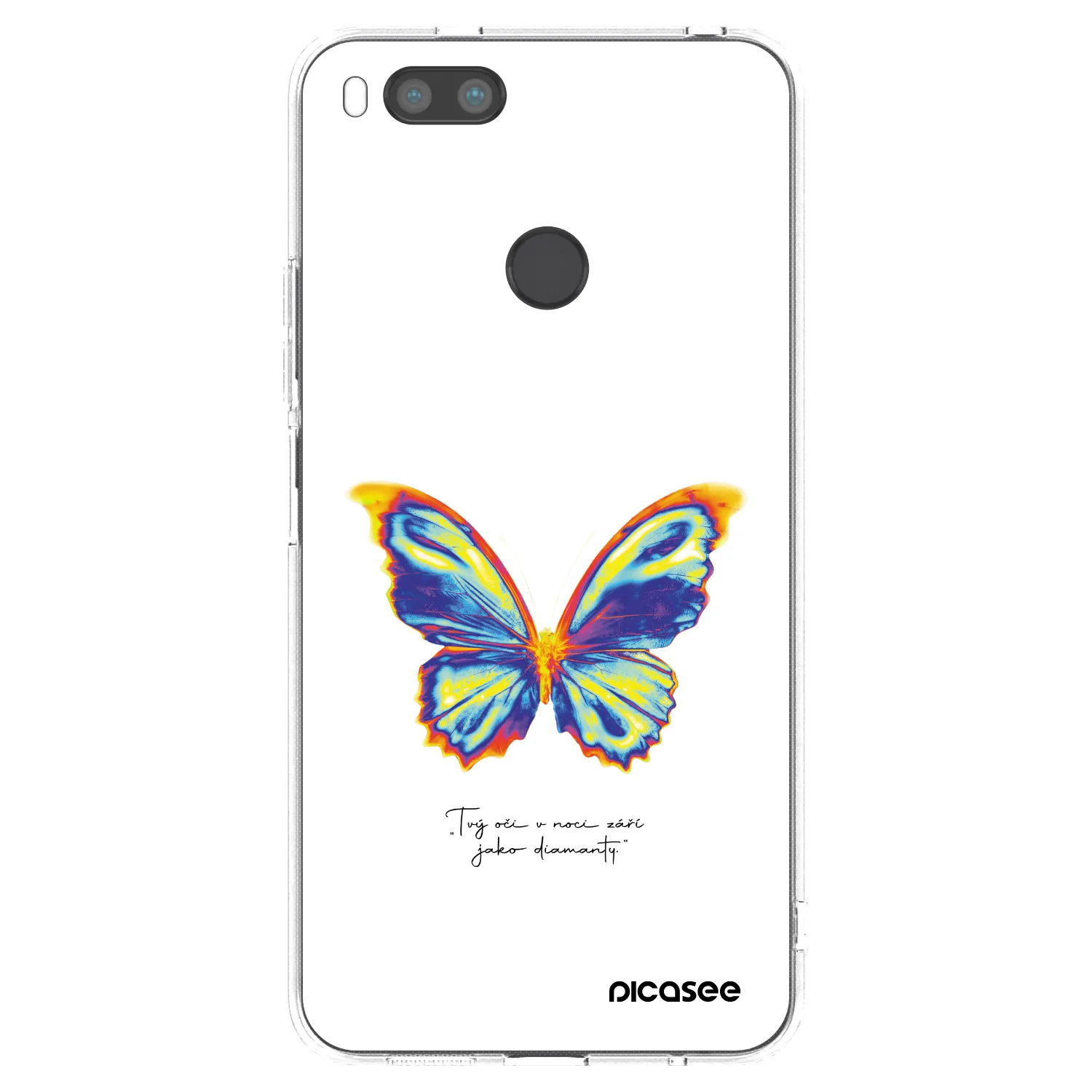 Picasee husă transparentă din silicon pentru Xiaomi Redmi A1 - Diamanty White