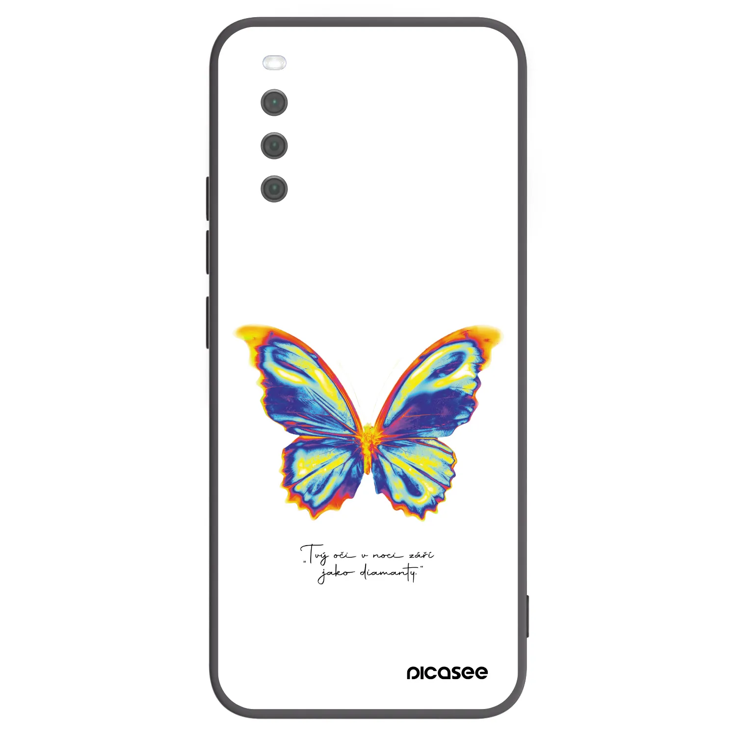 Picasee husă neagră din silicon pentru Sony Xperia 10 III - Diamanty White