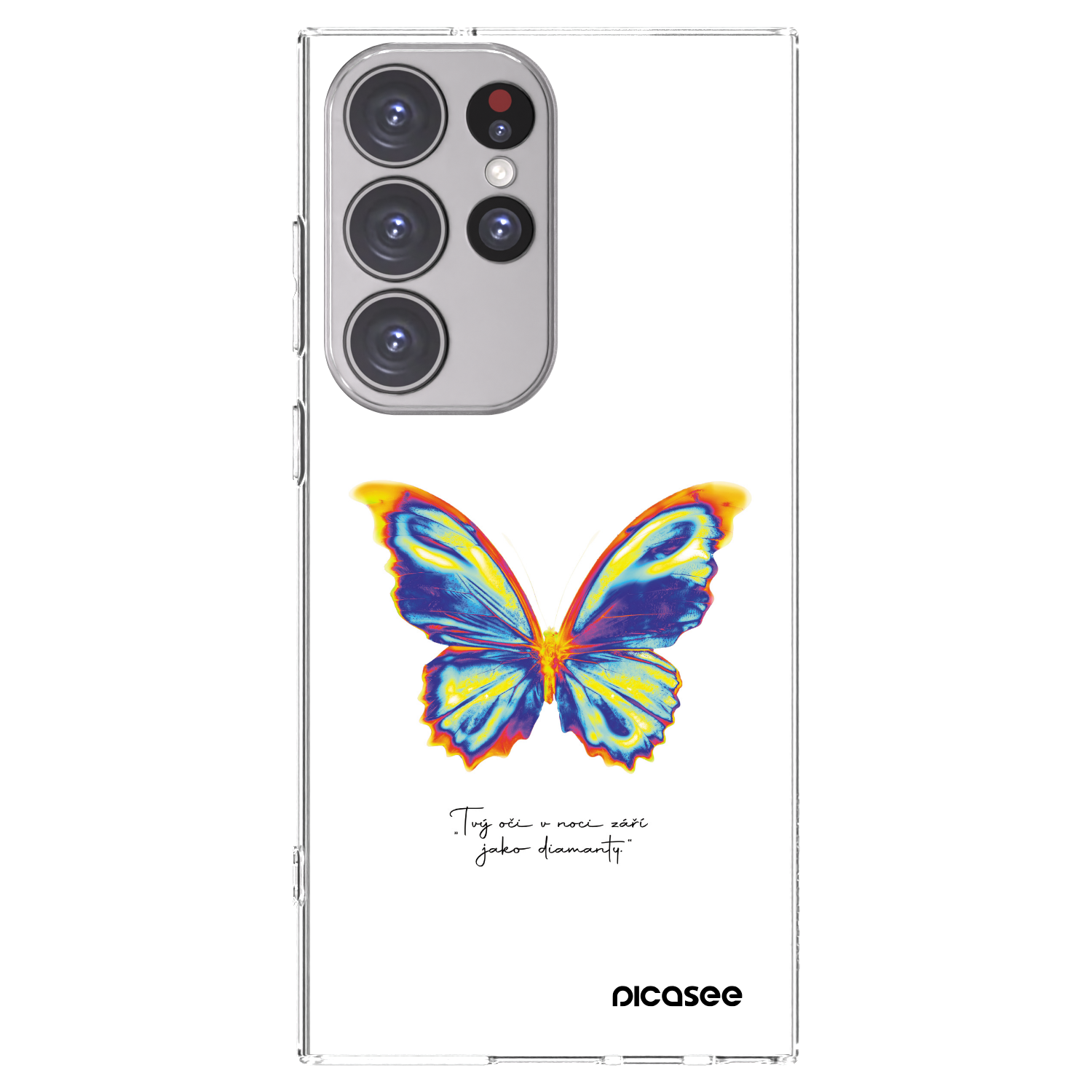 Picasee husă transparentă din silicon pentru Samsung Galaxy S23 Ultra 5G - Diamanty White
