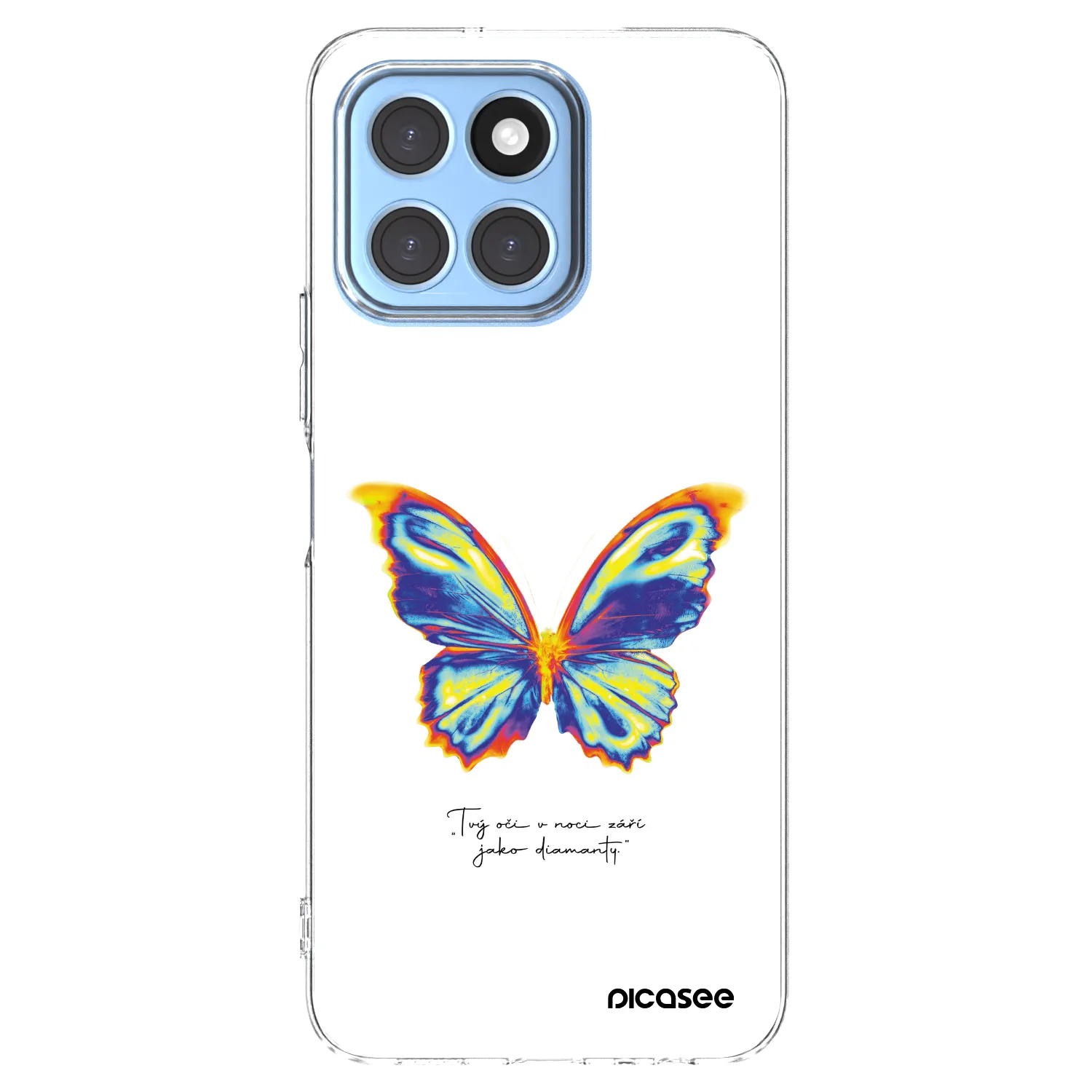 Picasee husă transparentă din silicon pentru Honor X8 5G - Diamanty White