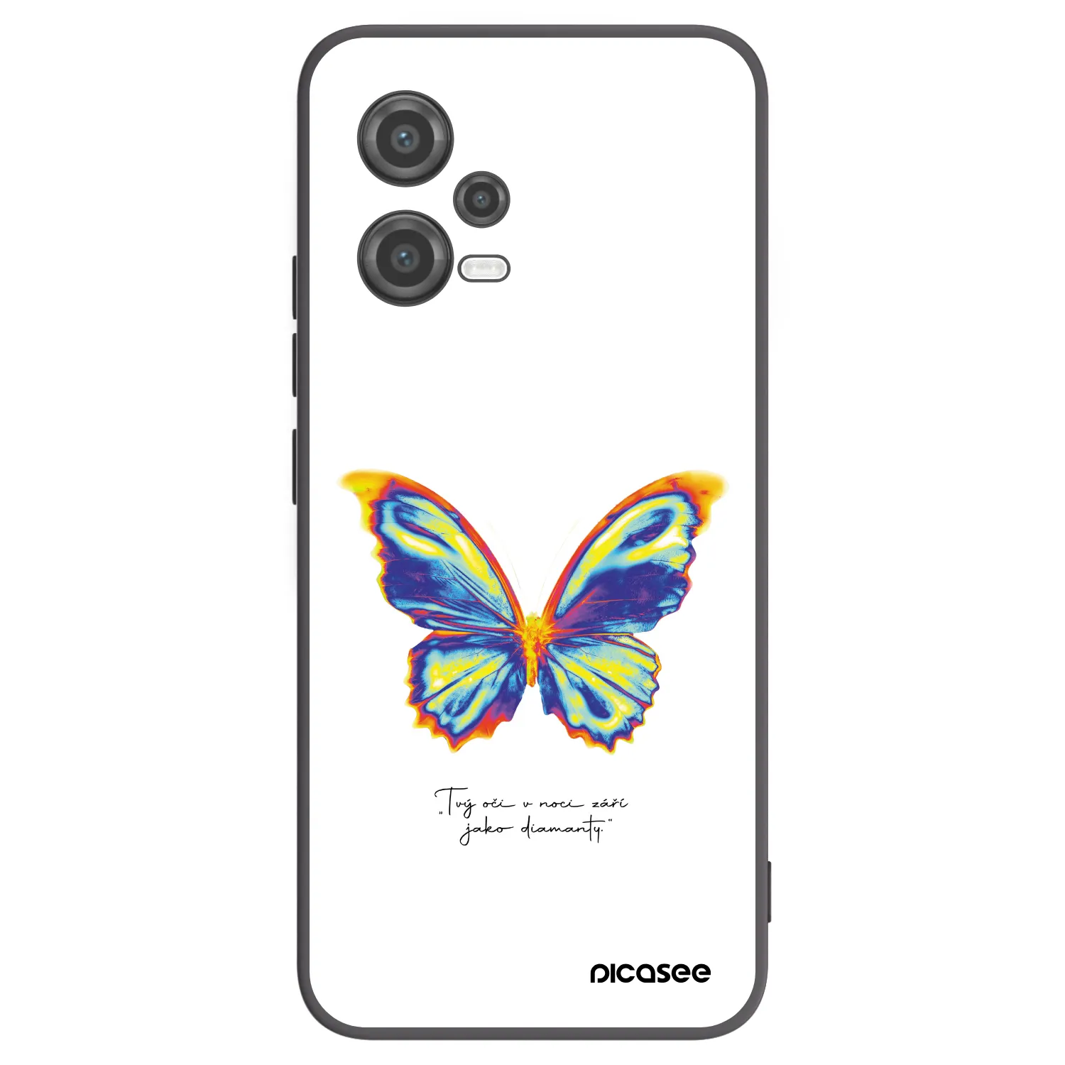 Picasee husă neagră din silicon pentru Xiaomi Poco X5 - Diamanty White