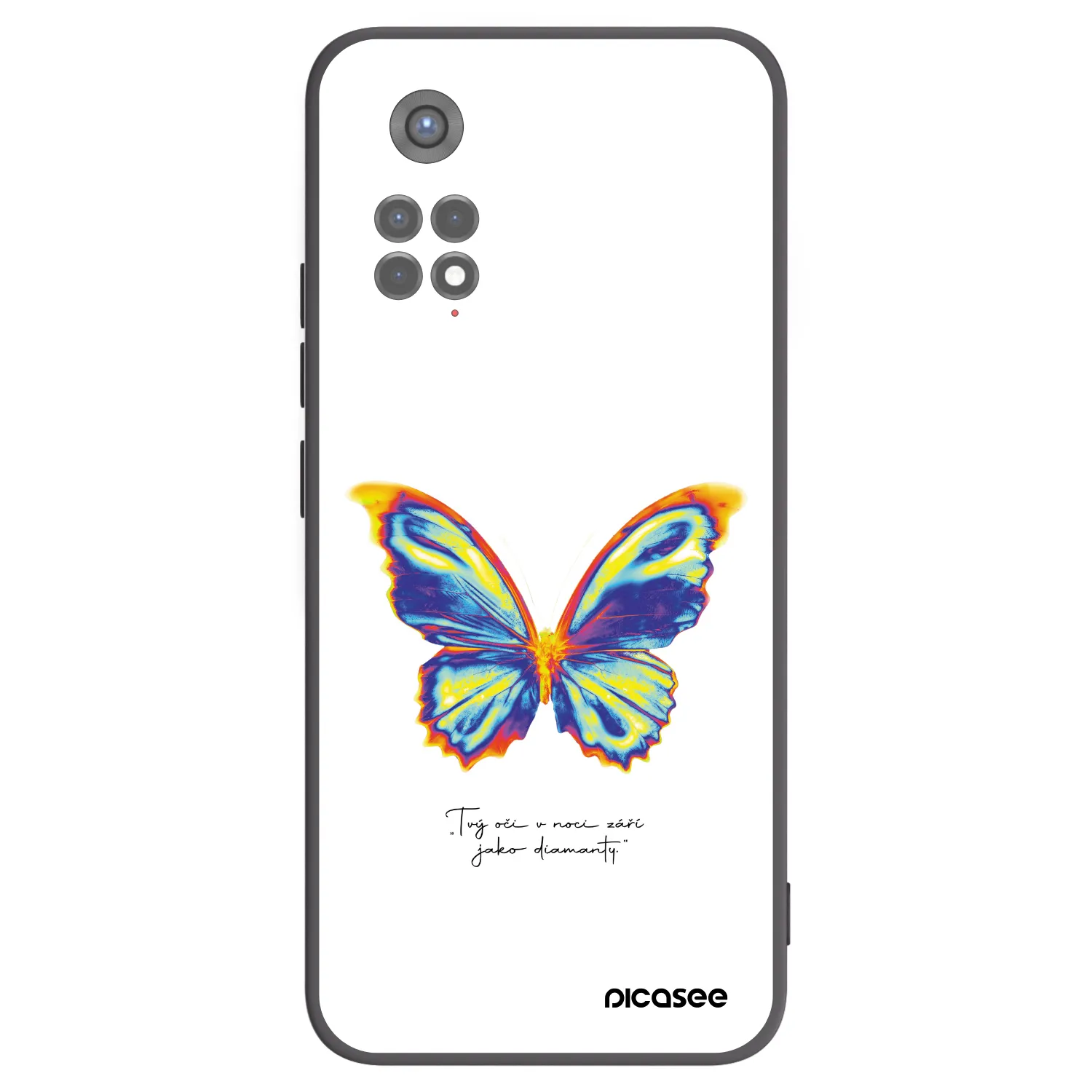 Picasee husă neagră din silicon pentru Xiaomi Redmi Note 11S 5G - Diamanty White