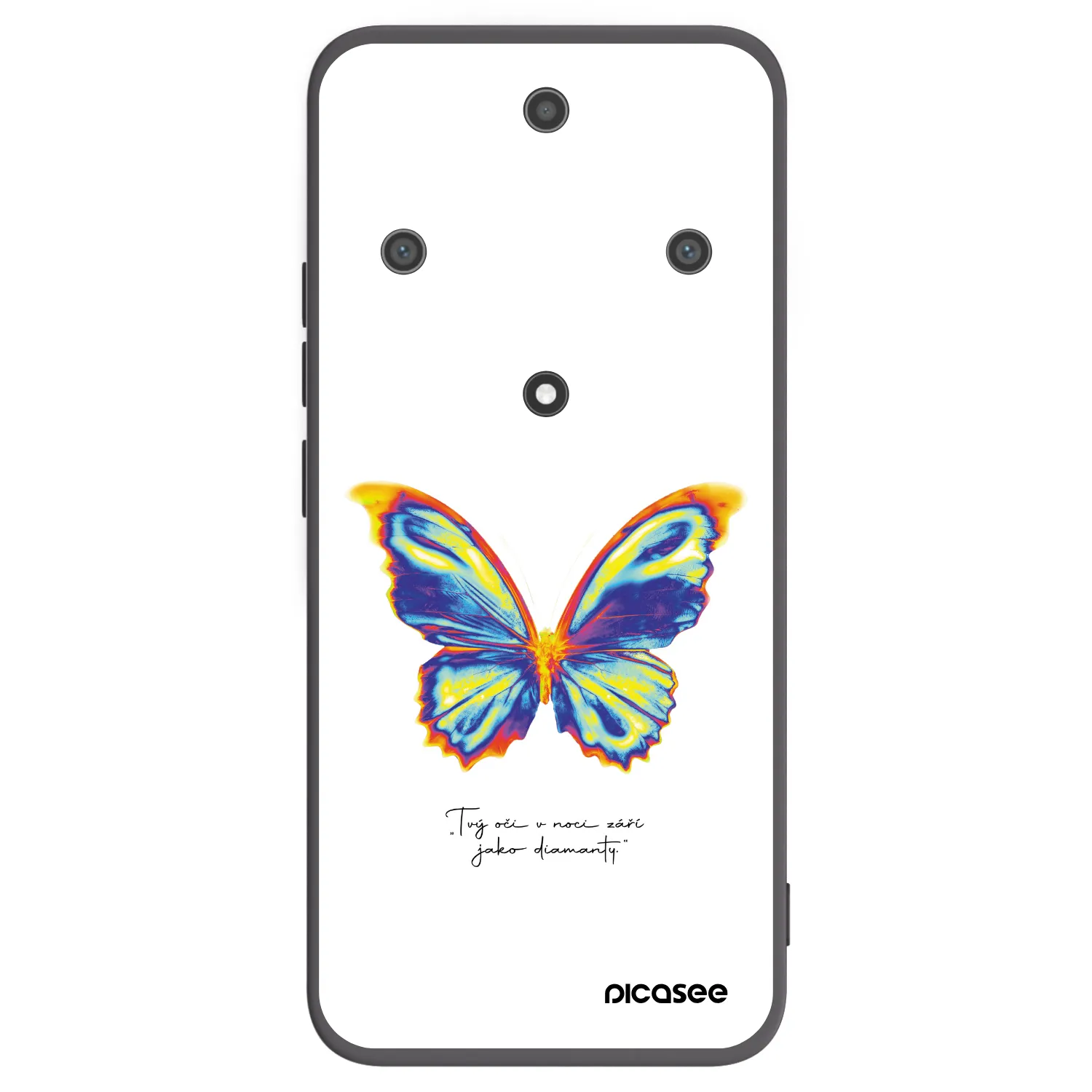 Picasee husă neagră din silicon pentru Honor Magic5 Lite 5G - Diamanty White