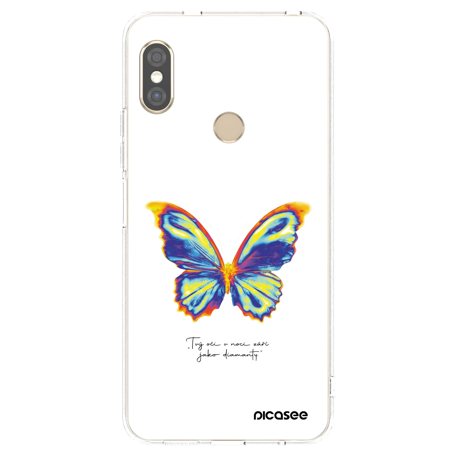 Picasee husă transparentă din silicon pentru Xiaomi Redmi Note 5 Global - Diamanty White