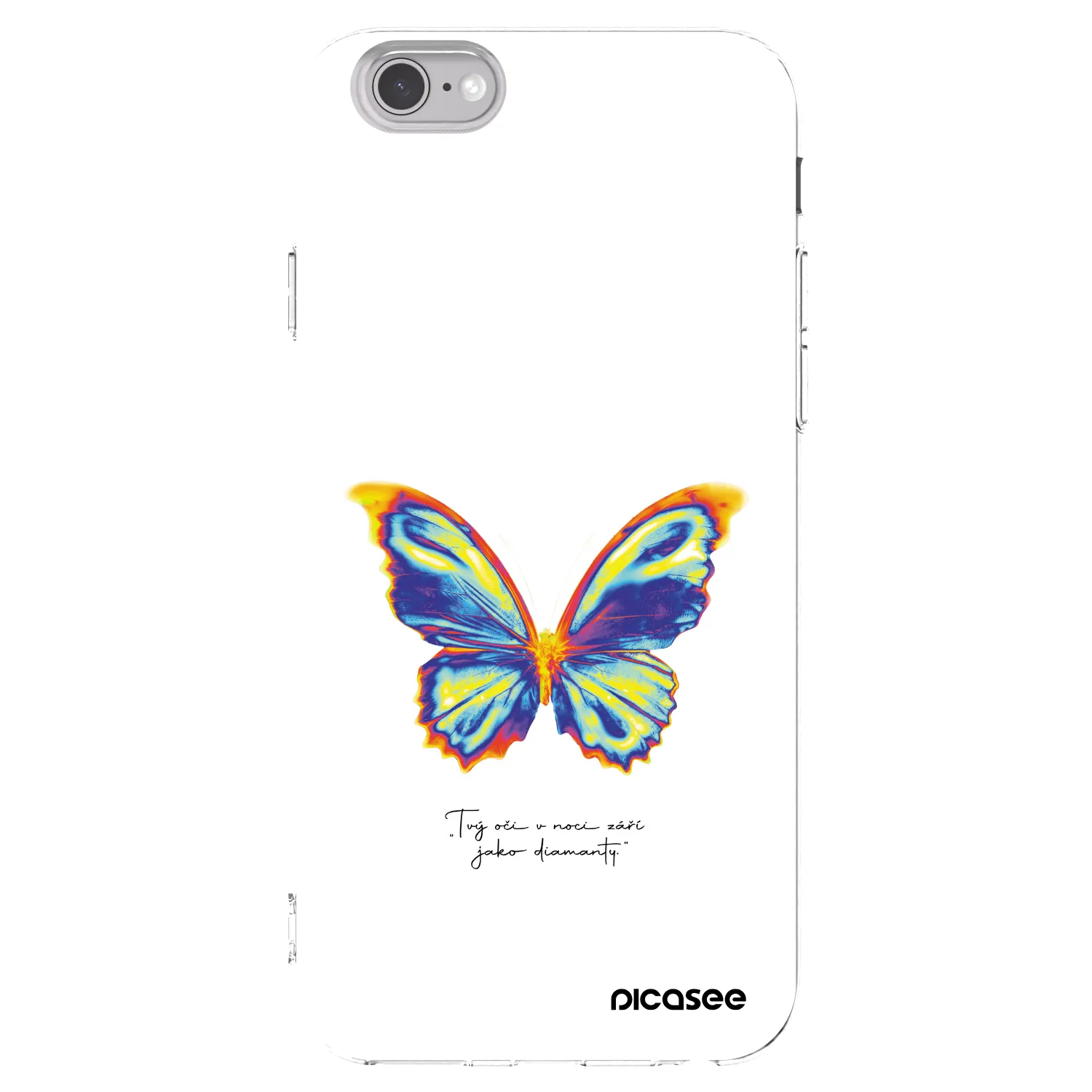 Picasee husă transparentă din silicon pentru Apple iPhone 6/6S - Diamanty White