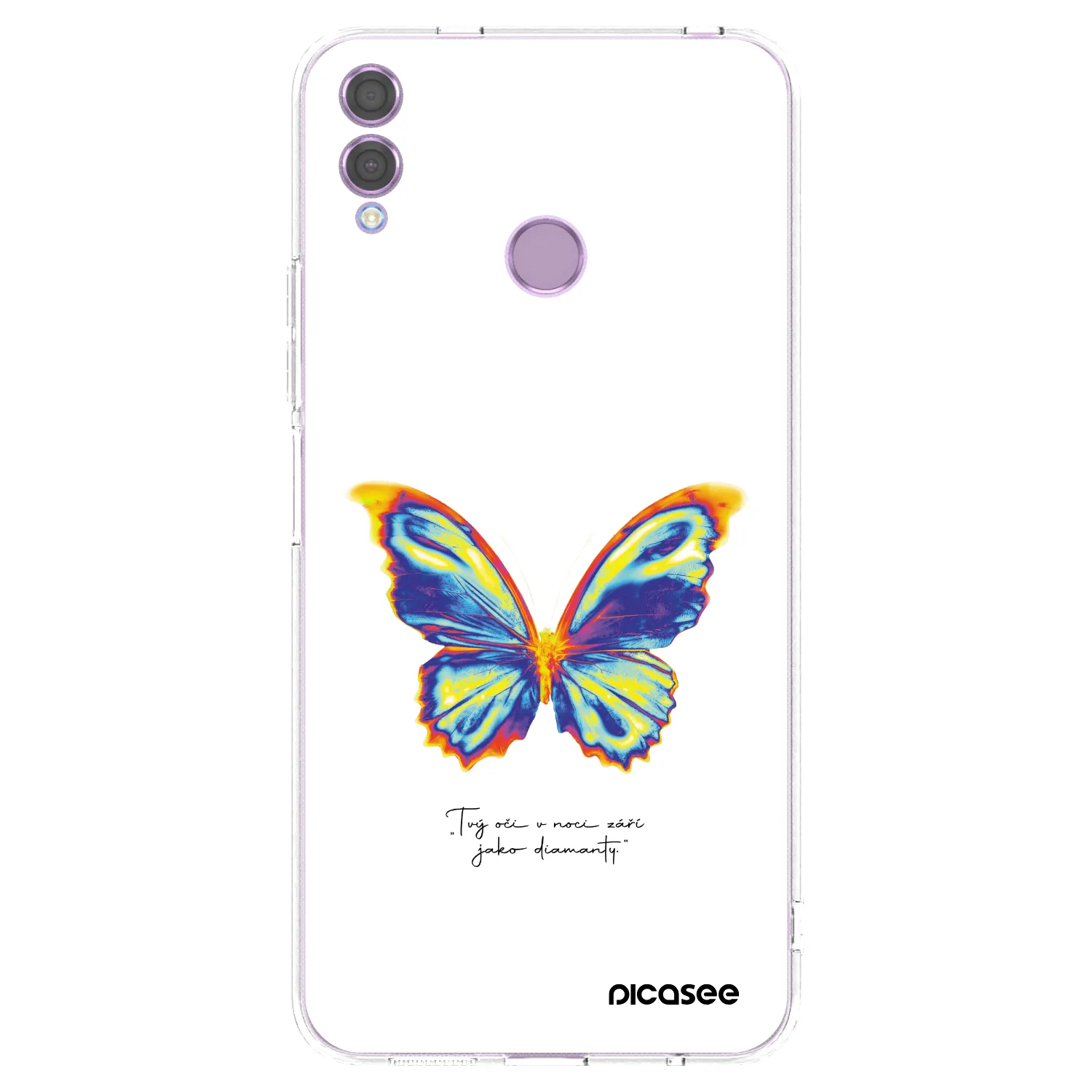 Picasee husă transparentă din silicon pentru Honor 8X - Diamanty White