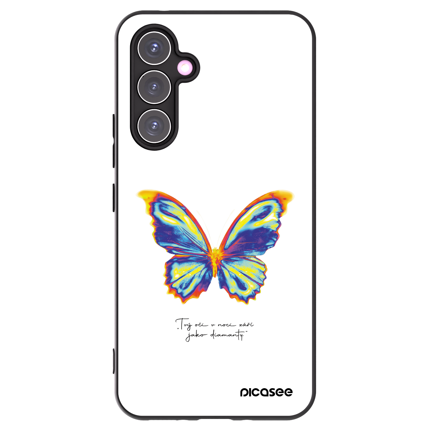 Picasee husă neagră din silicon pentru Samsung Galaxy A54 5G A546B - Diamanty White