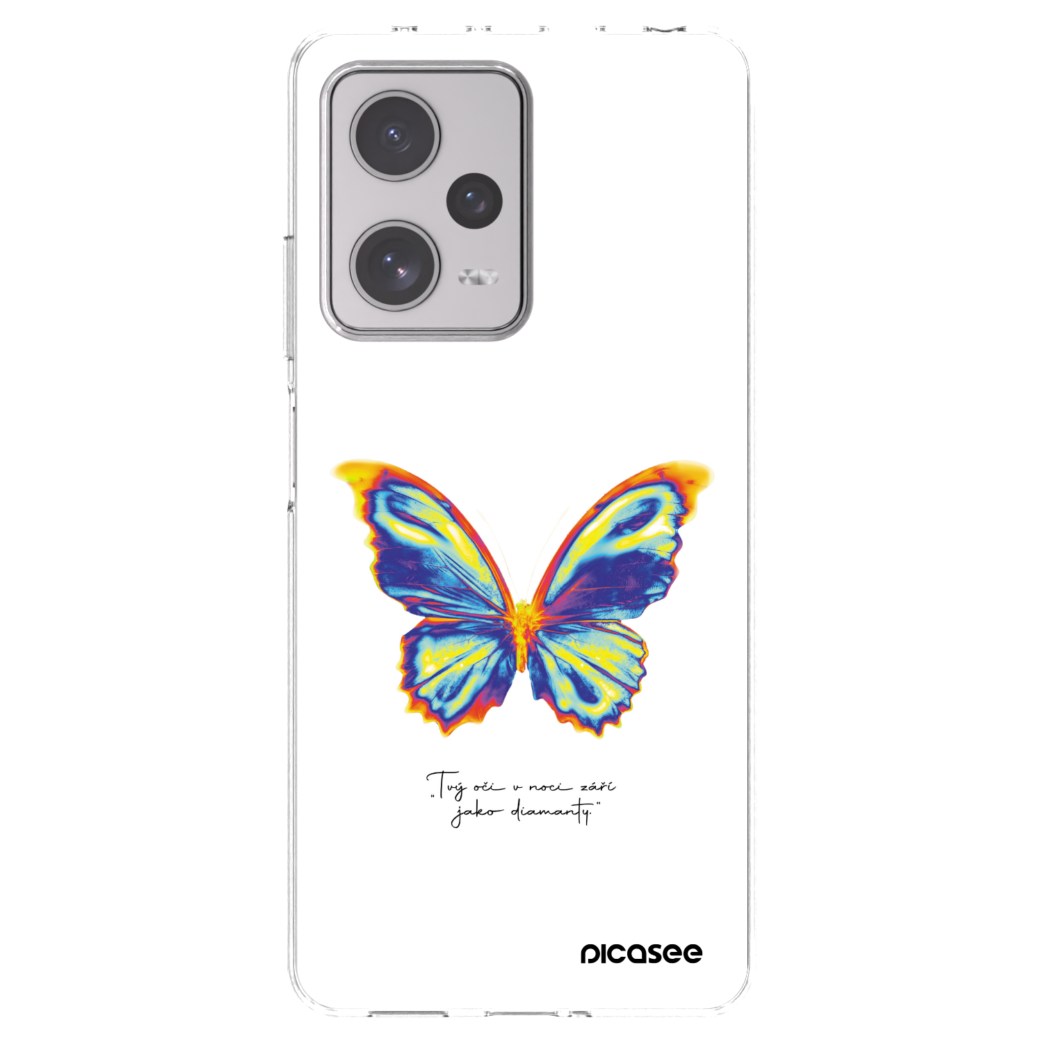 Picasee husă transparentă din silicon pentru Xiaomi Redmi Note 12 Pro+ 5G - Diamanty White