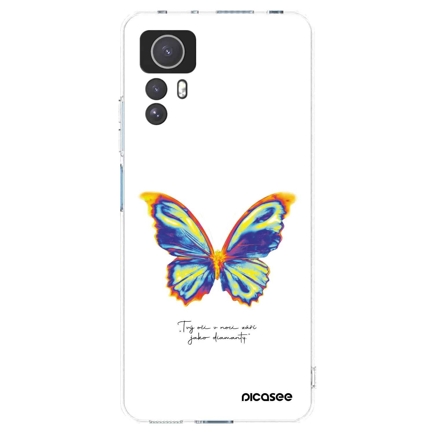 Picasee husă transparentă din silicon pentru Xiaomi Redmi Note 12S - Diamanty White