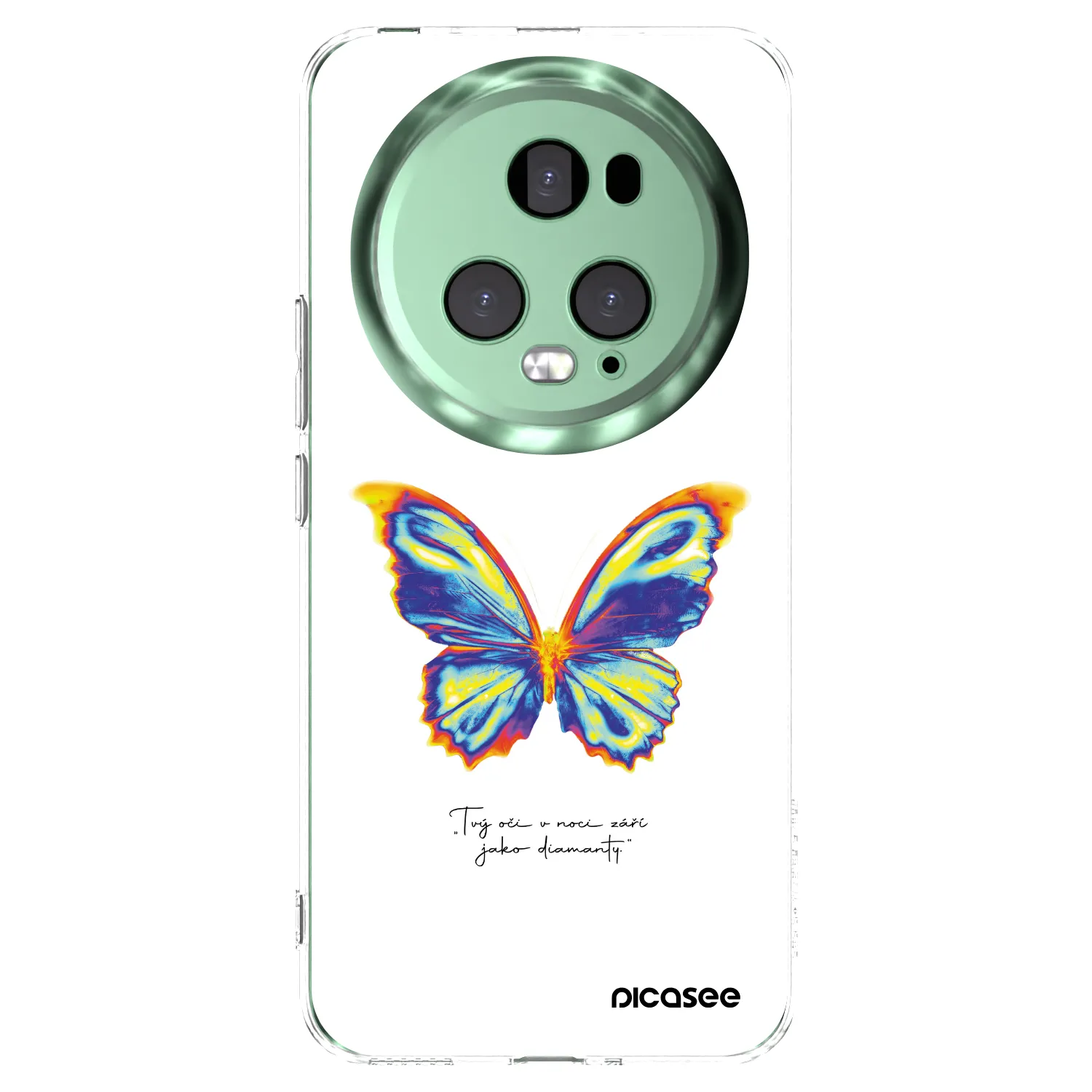 Picasee husă transparentă din silicon pentru Honor Magic5 Pro - Diamanty White