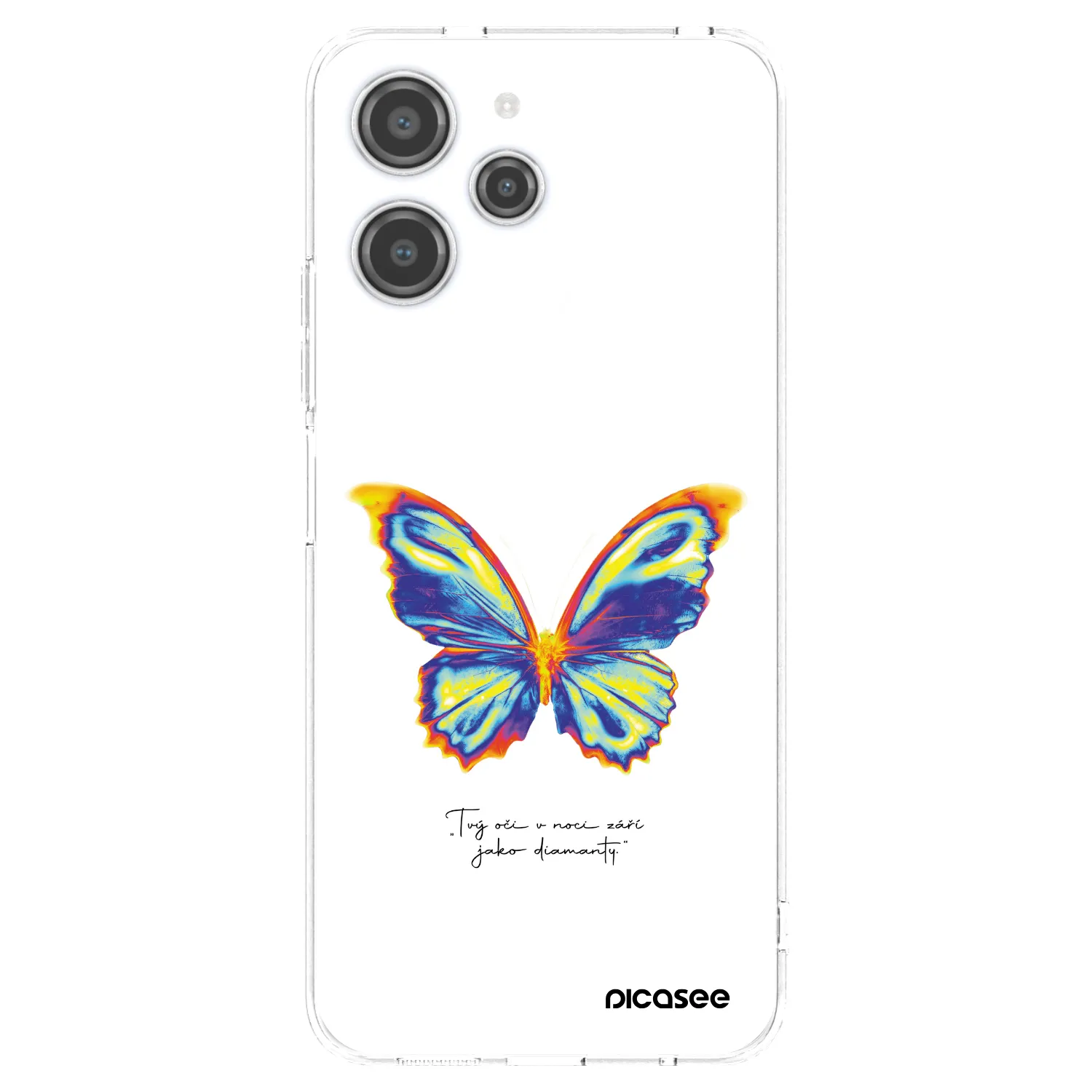 Picasee husă transparentă din silicon pentru Xiaomi Redmi 12 4G - Diamanty White
