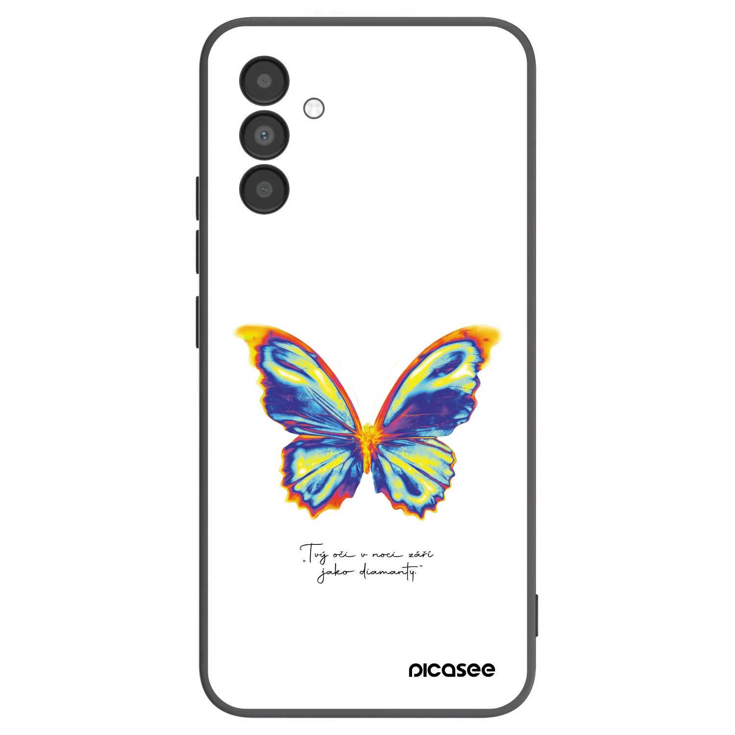 Picasee husă neagră din silicon pentru Samsung Galaxy A04s A047F - Diamanty White