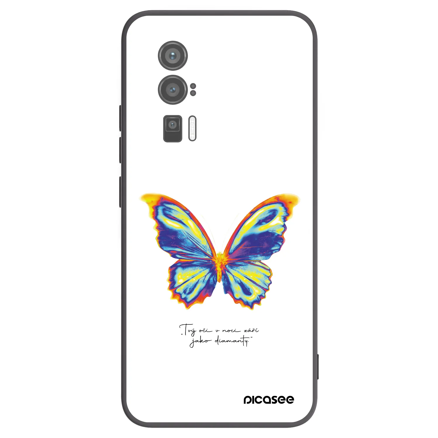 Picasee husă neagră din silicon pentru Xiaomi Poco F5 Pro 5G - Diamanty White