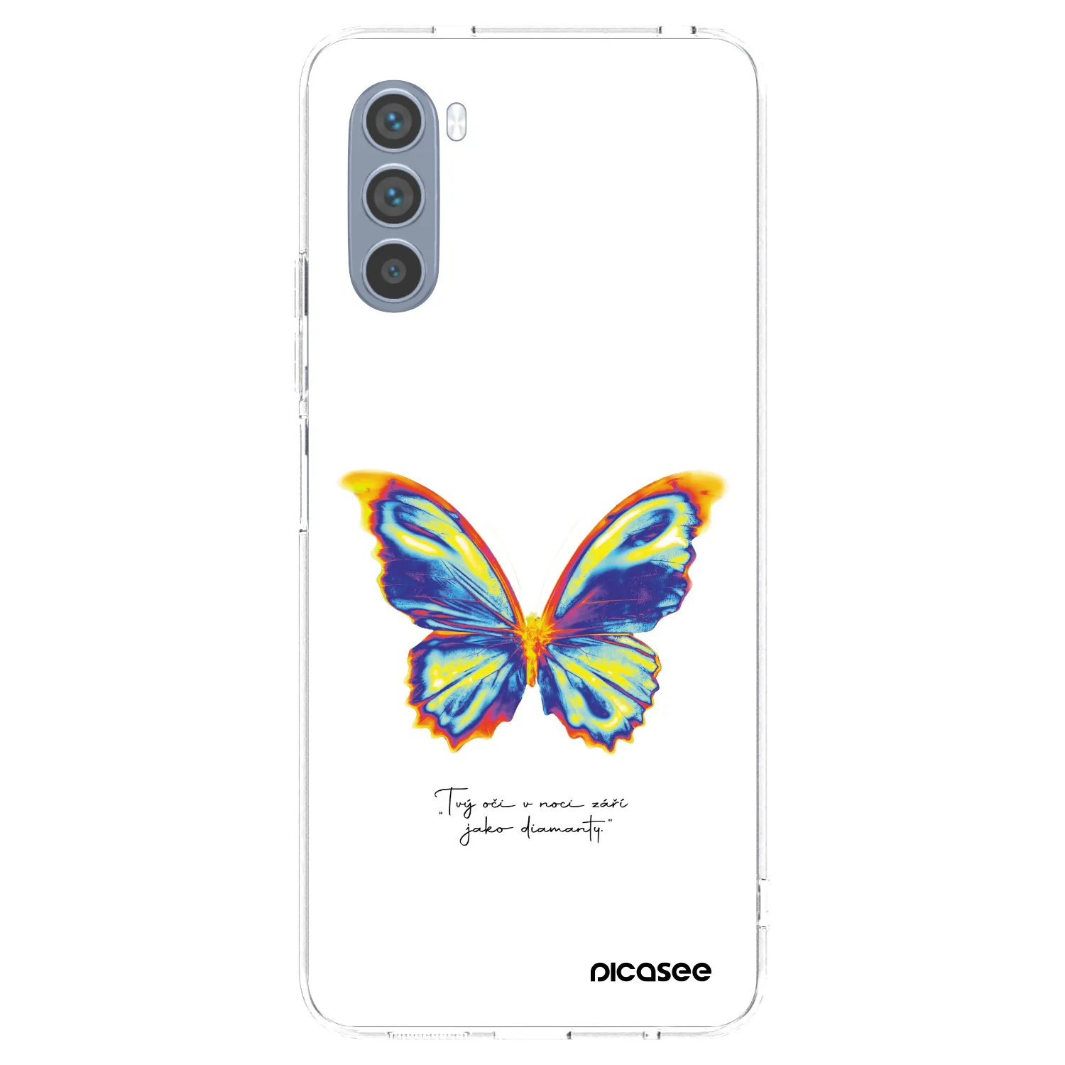 Picasee husă transparentă din silicon pentru Motorola Moto G62 - Diamanty White
