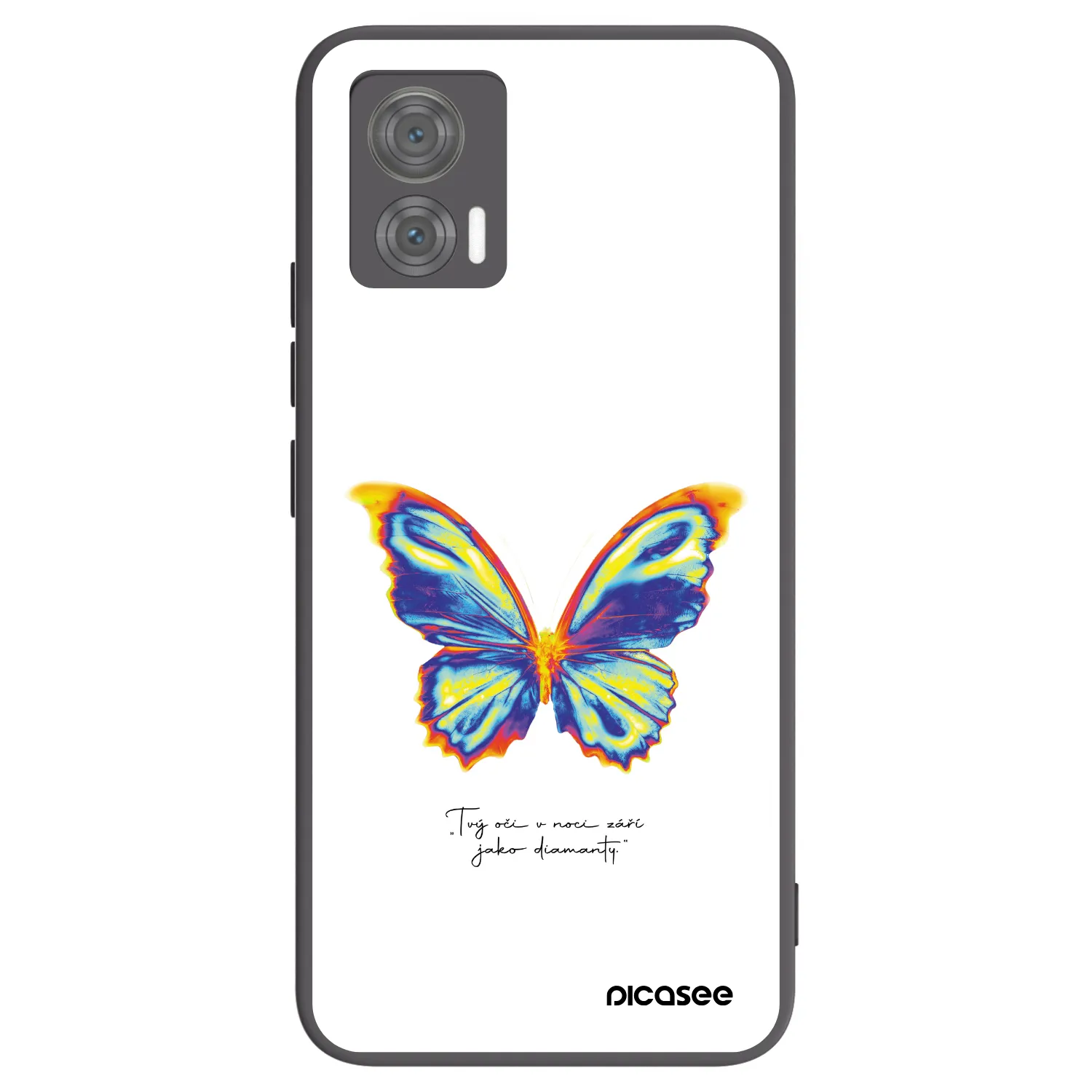 Picasee husă neagră din silicon pentru Motorola Edge 30 Neo - Diamanty White