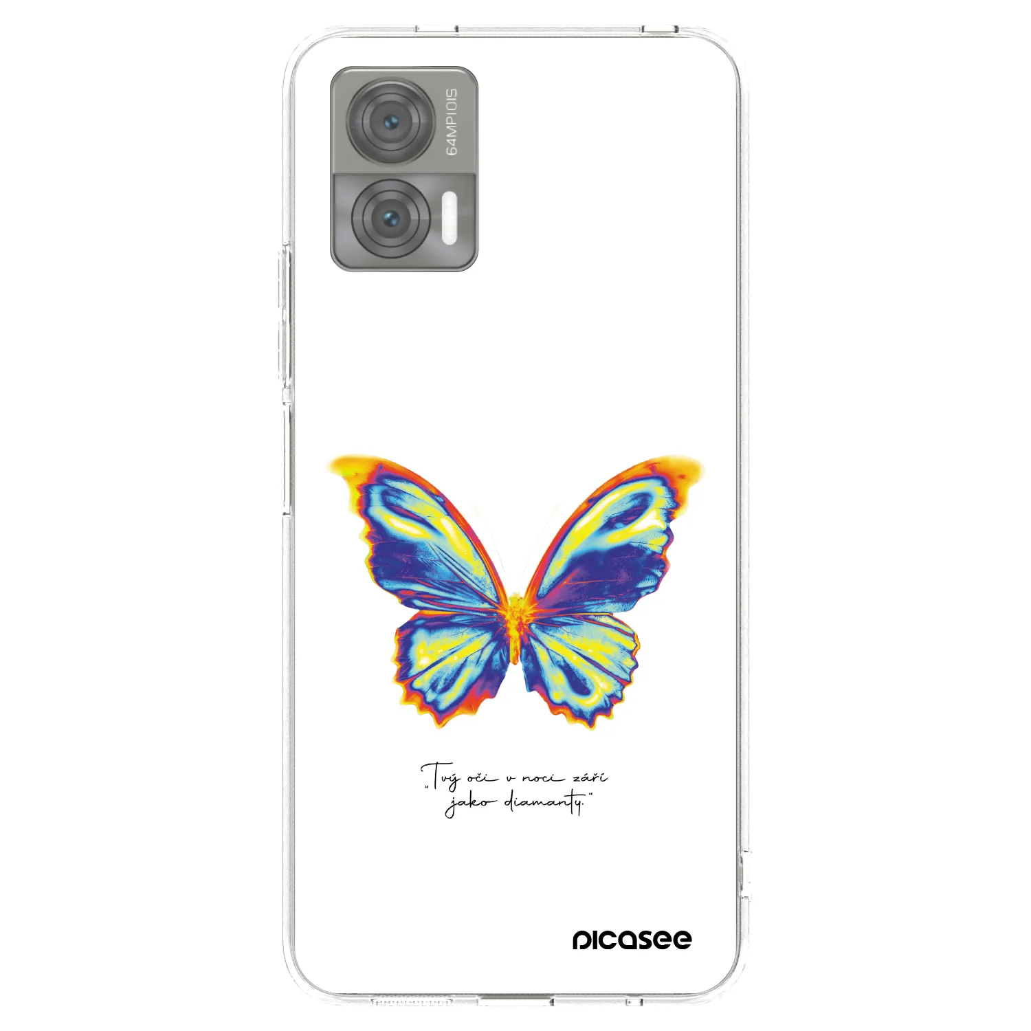 Picasee husă transparentă din silicon pentru Motorola Edge 30 Neo - Diamanty White