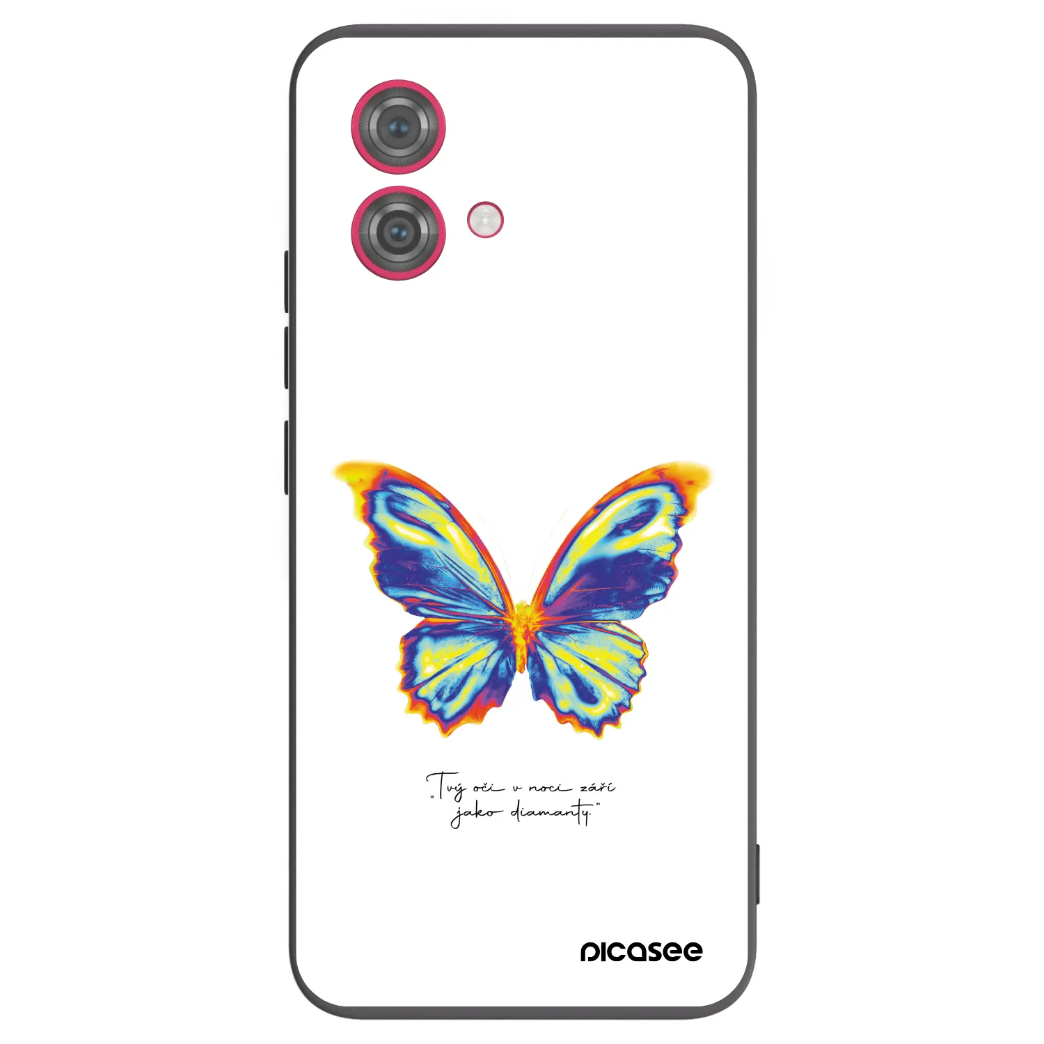 Picasee husă neagră din silicon pentru Motorola Moto G84 5G - Diamanty White