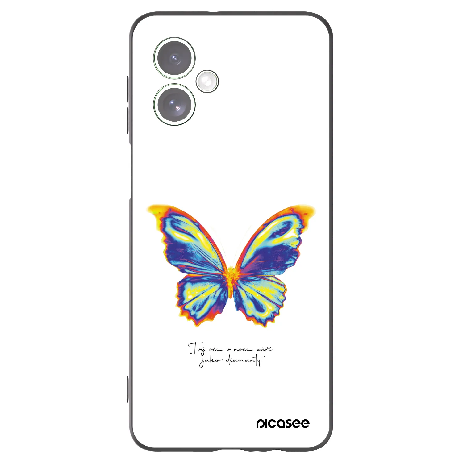 Picasee husă neagră din silicon pentru Motorola Moto G54 5G - Diamanty White