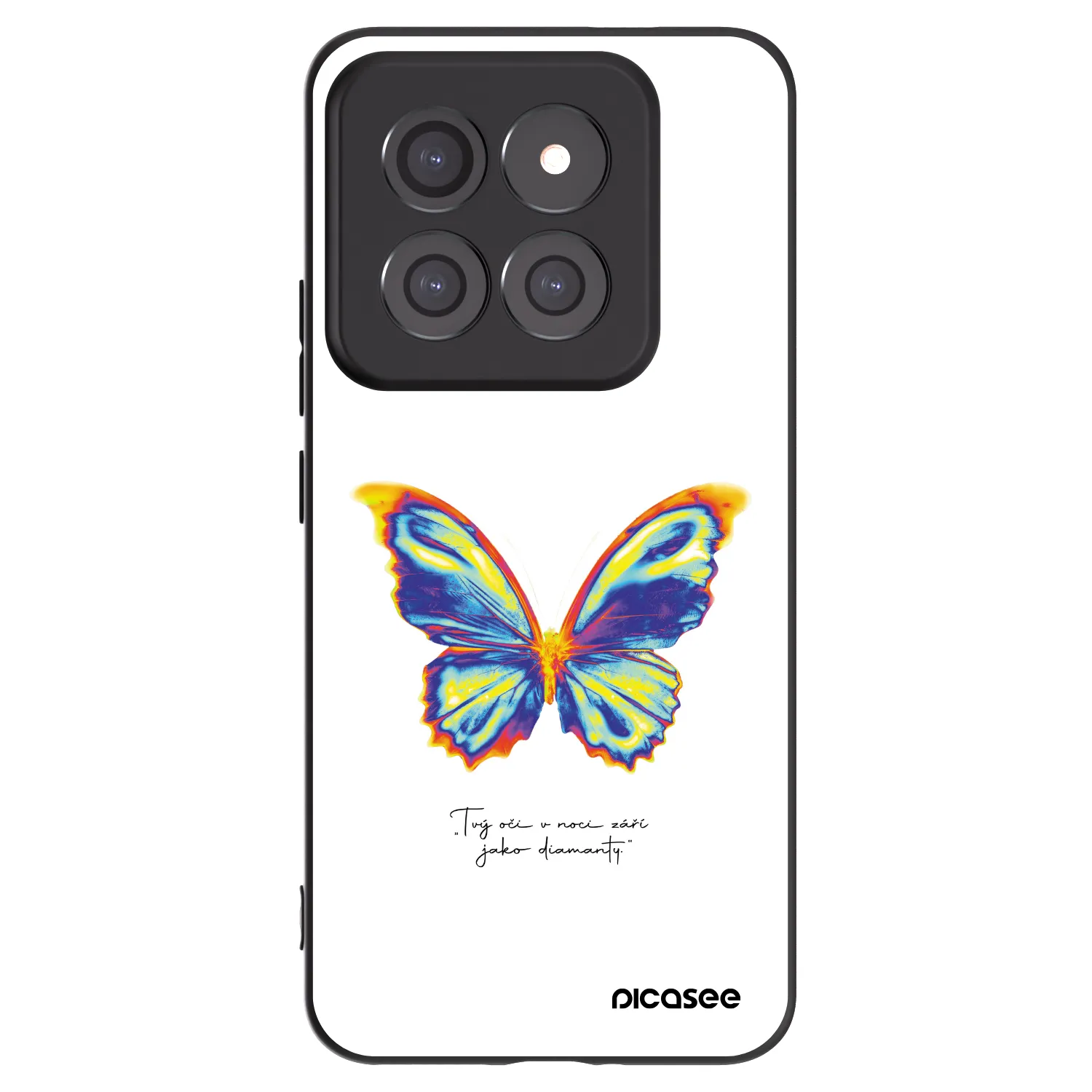 Picasee husă neagră din silicon pentru Xiaomi 14 Pro - Diamanty White
