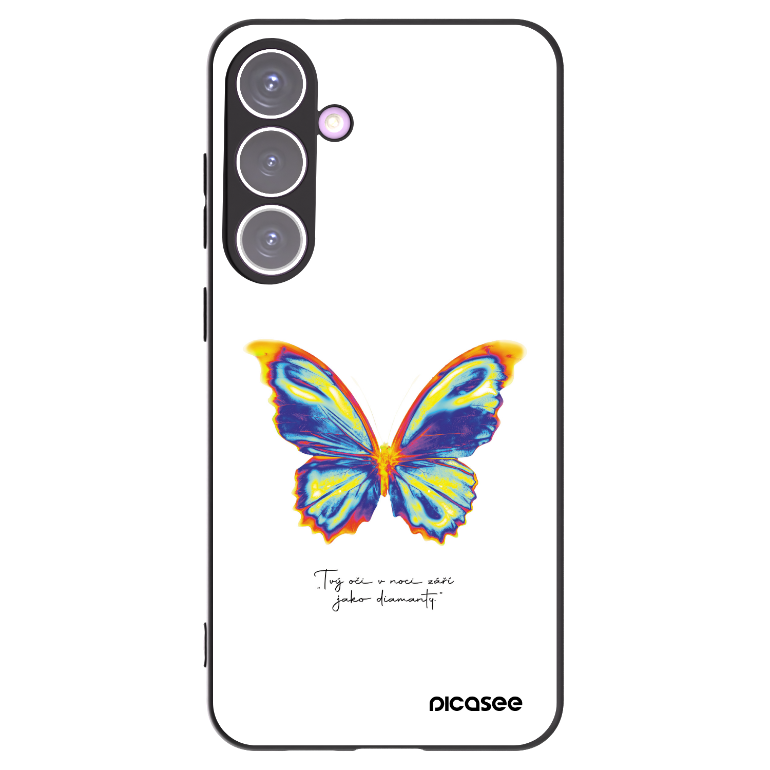 Picasee husă neagră din silicon pentru Samsung Galaxy S24+ S926B 5G - Diamanty White