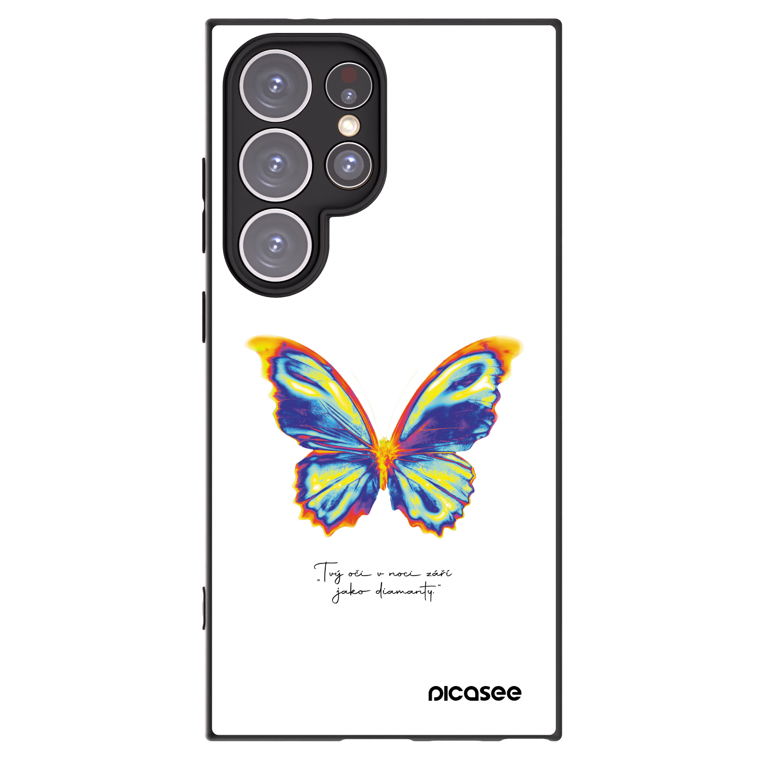 Picasee husă neagră din silicon pentru Samsung Galaxy S24 Ultra S928B 5G - Diamanty White